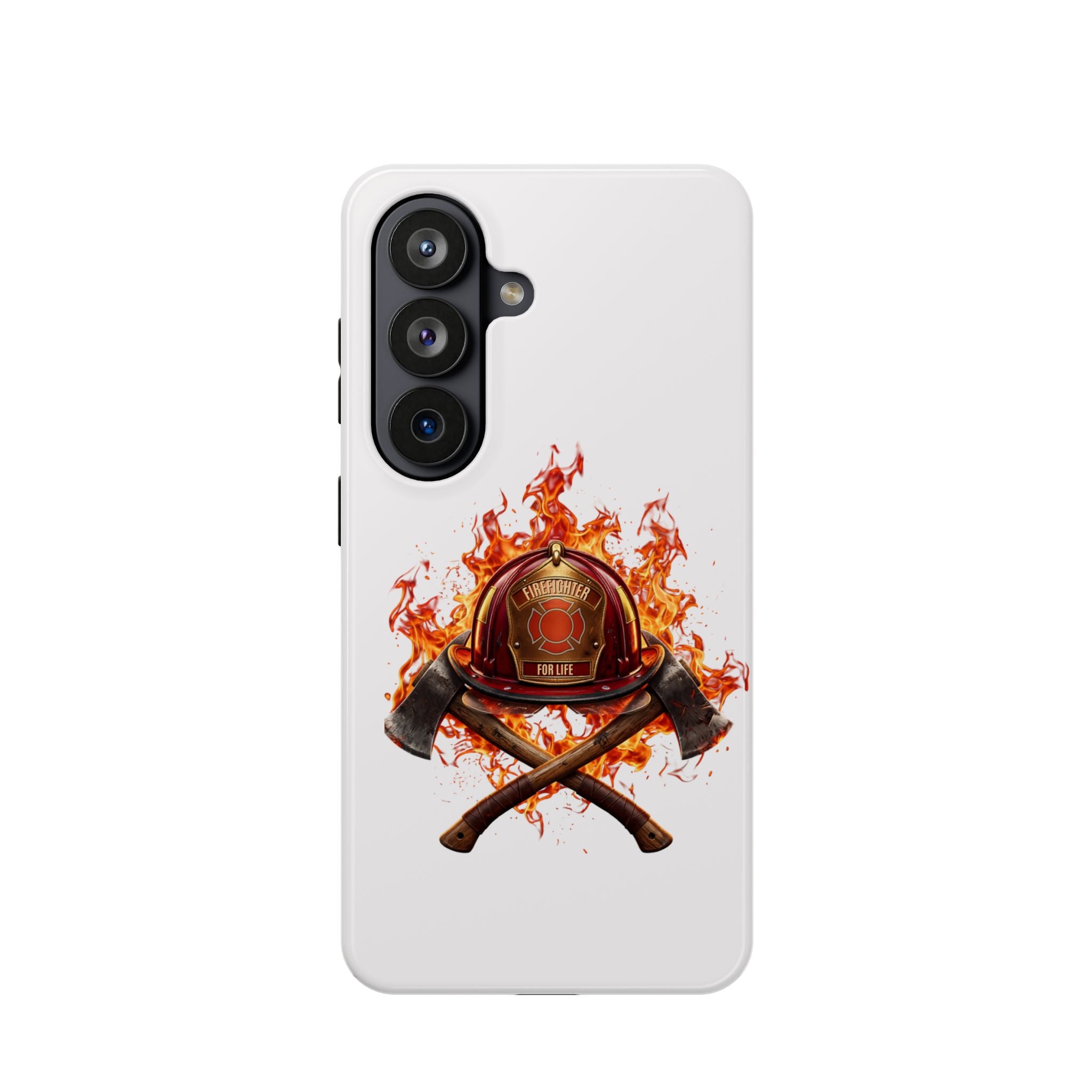 Firefighter Helmet Flames Phone Case — Station 117 Magnetic Impact-Resistant Case