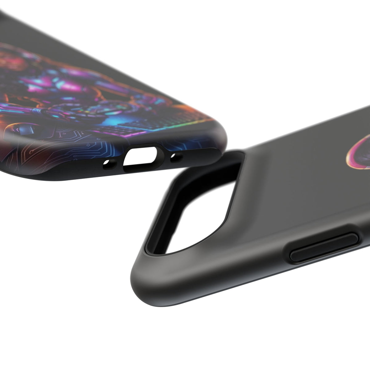 Gamer Girl Cyber Armor Phone Case — Impact‑Resistant Protective Cover
