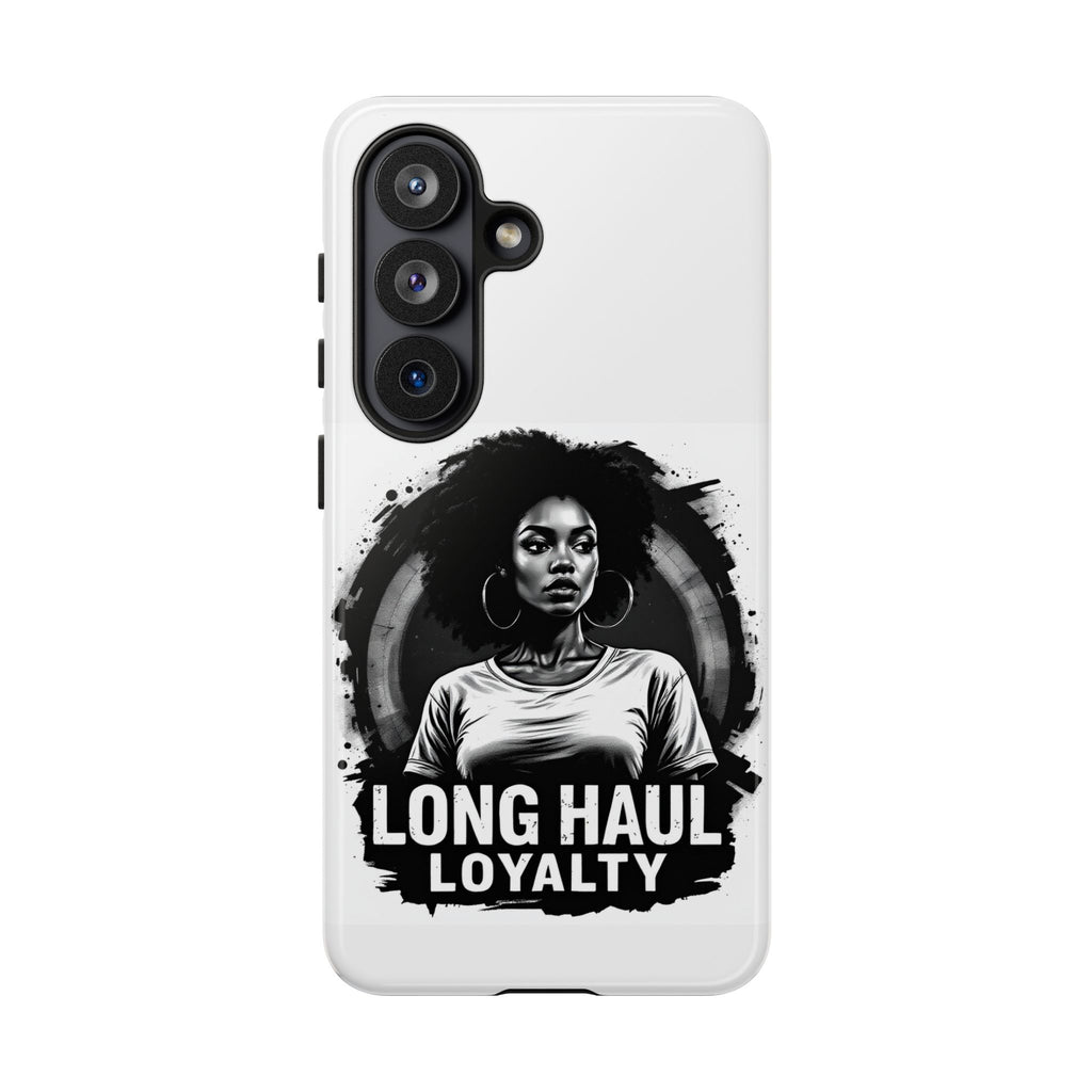 Phone Case — "Long Haul Loyalty" Black & White Portrait Protective Case