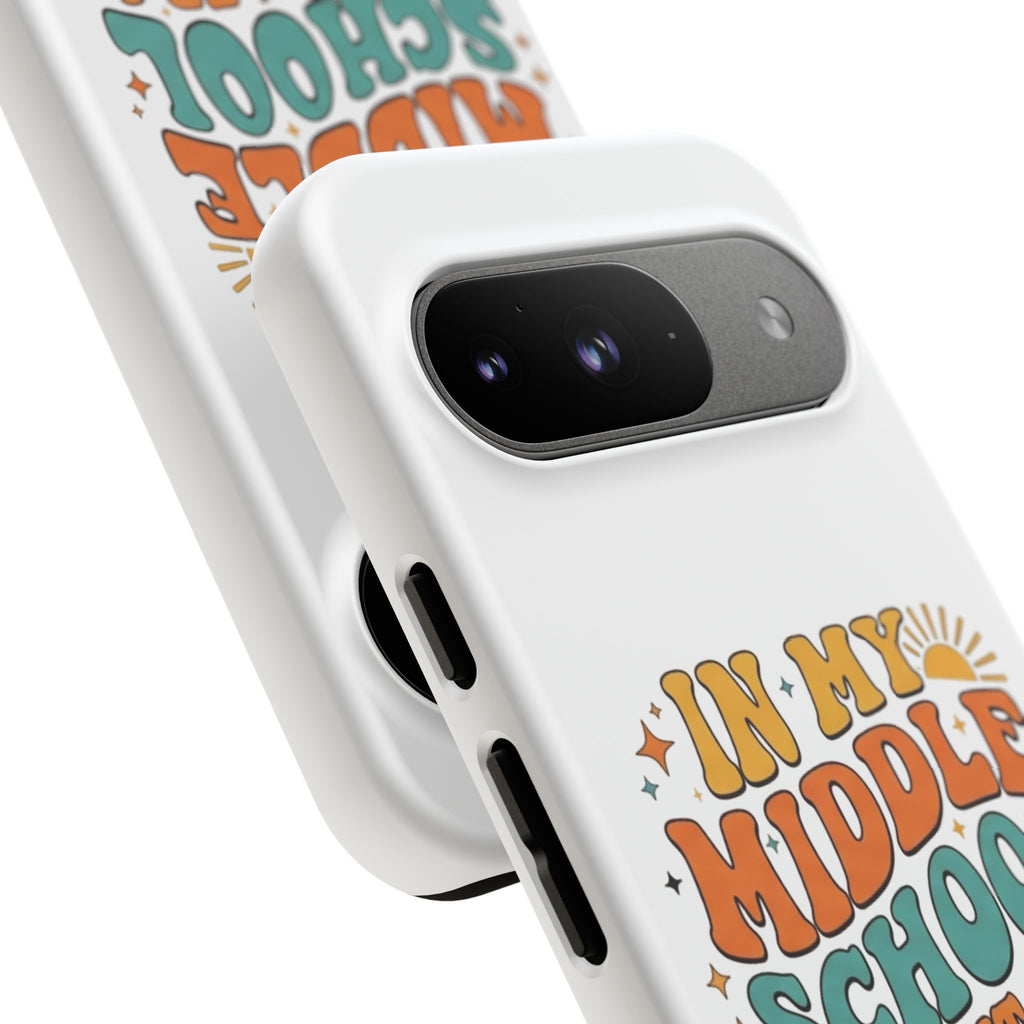 Middle School Parent Phone Case — "In My Middle School Parent Era" Retro Design