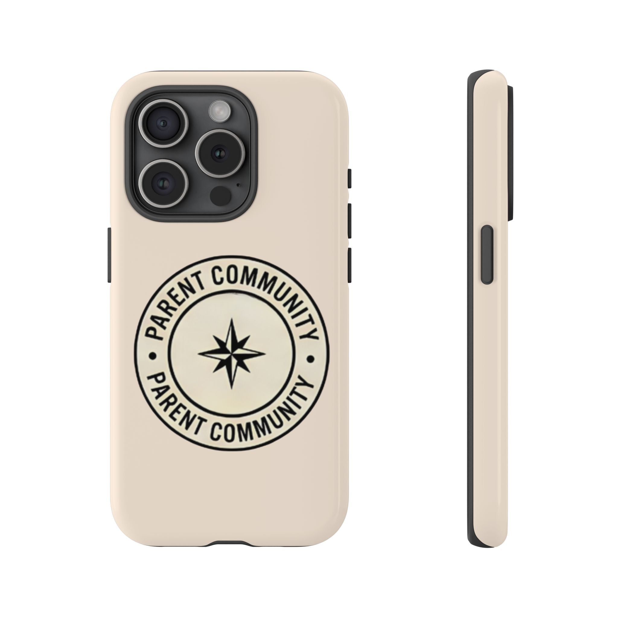 Parent Community Tough Phone Case — Durable Compass Logo Protective Cover