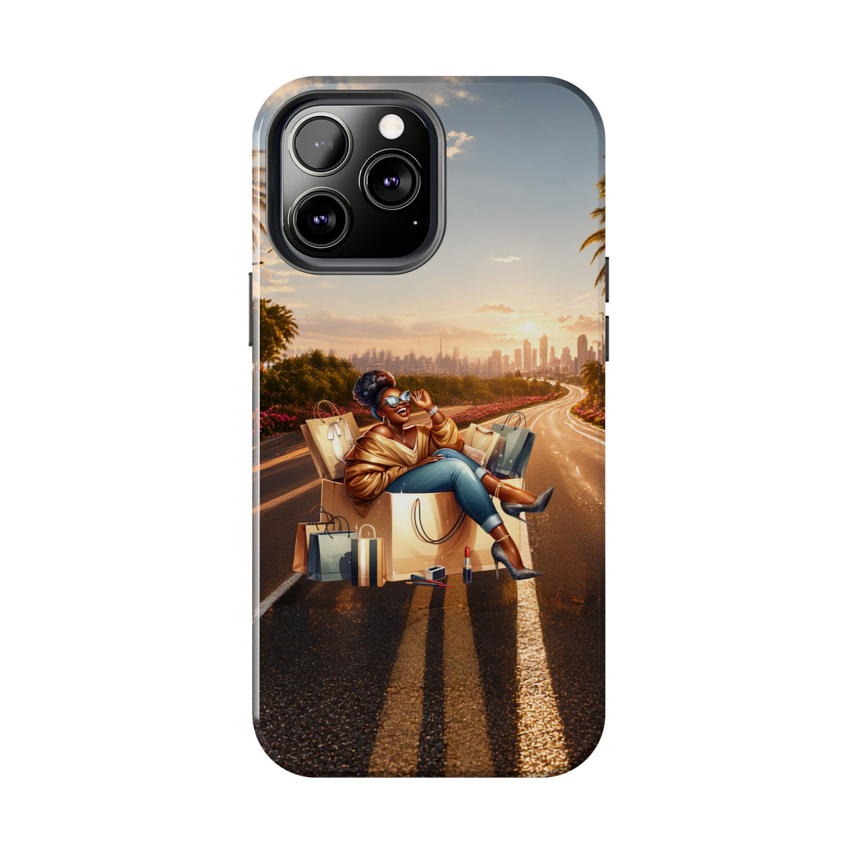 Sunset Roadtrip Tough Phone Case — Relaxed Traveler Design