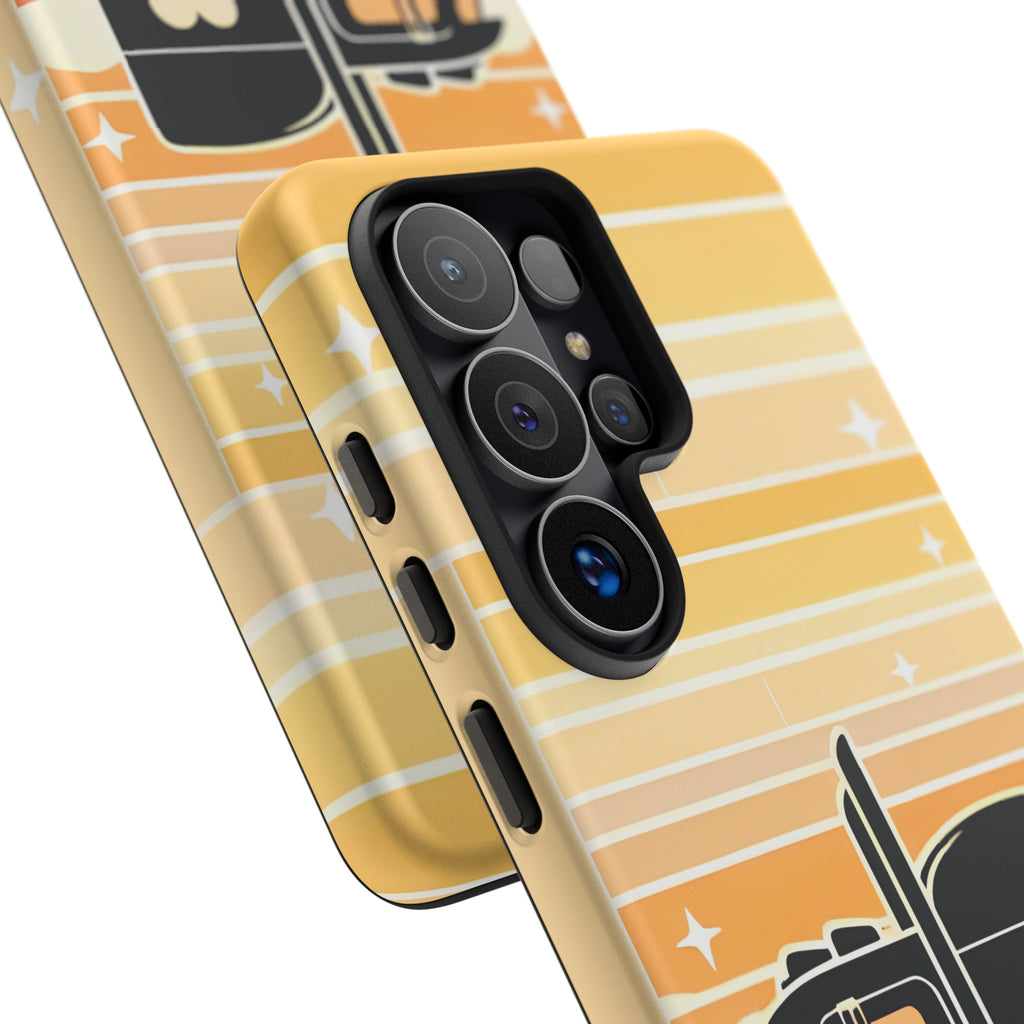 Trucker Heart Phone Case — Retro Semi Truck Protective Phone Cover