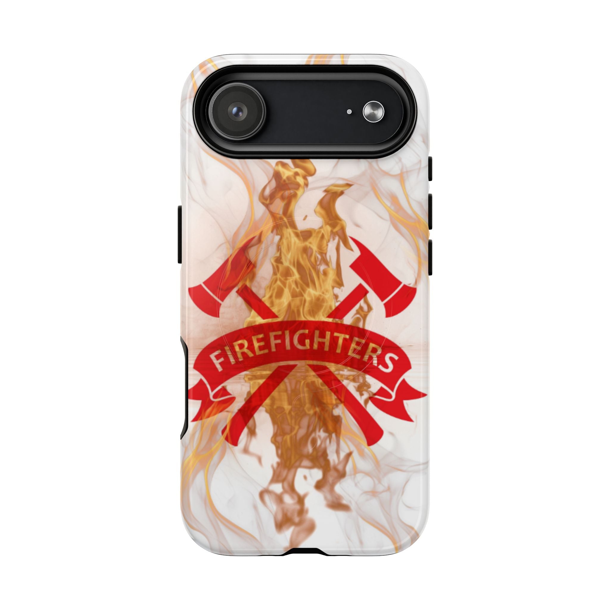 Firefighter Emblem Tough Magnetic Phone Case — Flame Design