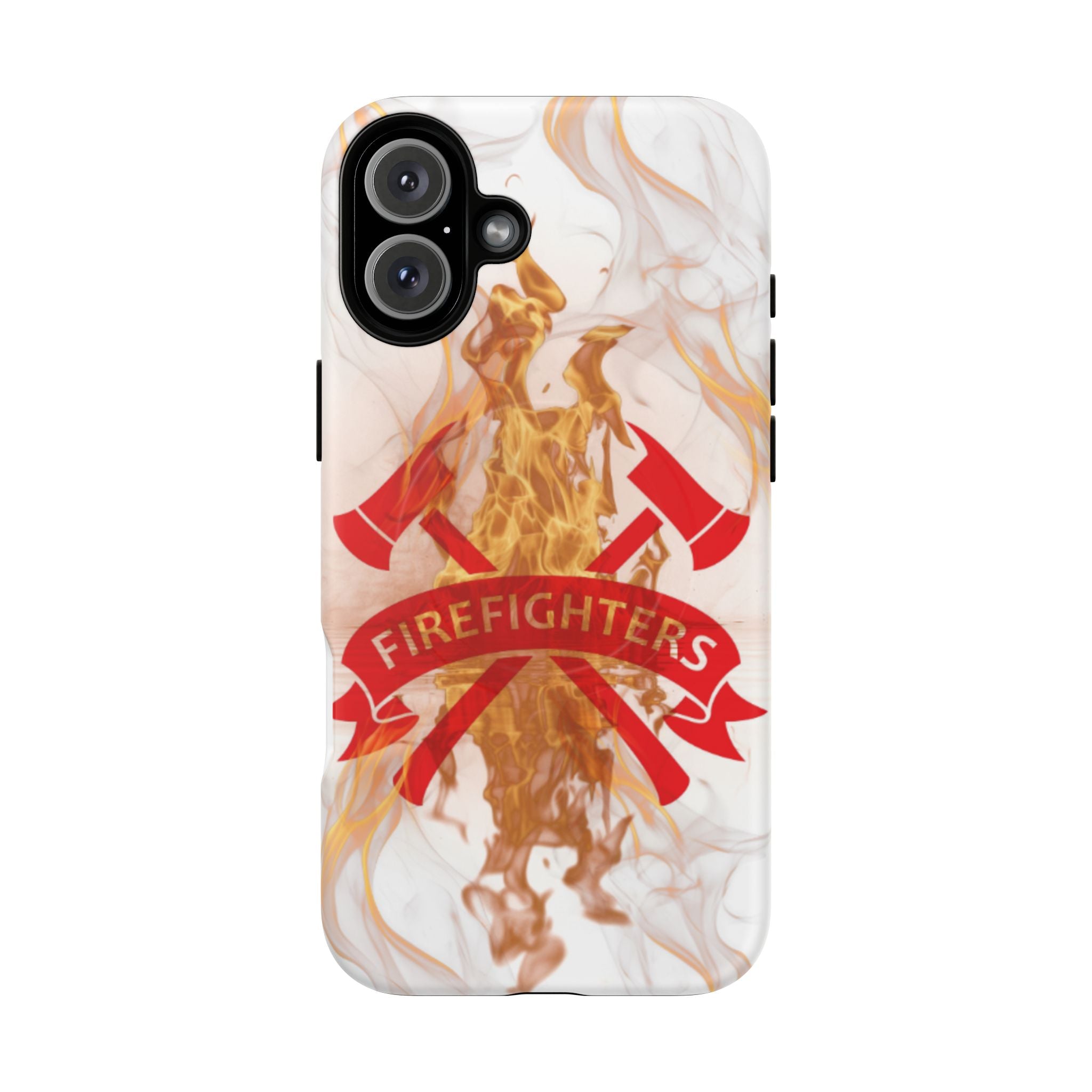 Firefighter Emblem Tough Magnetic Phone Case — Flame Design