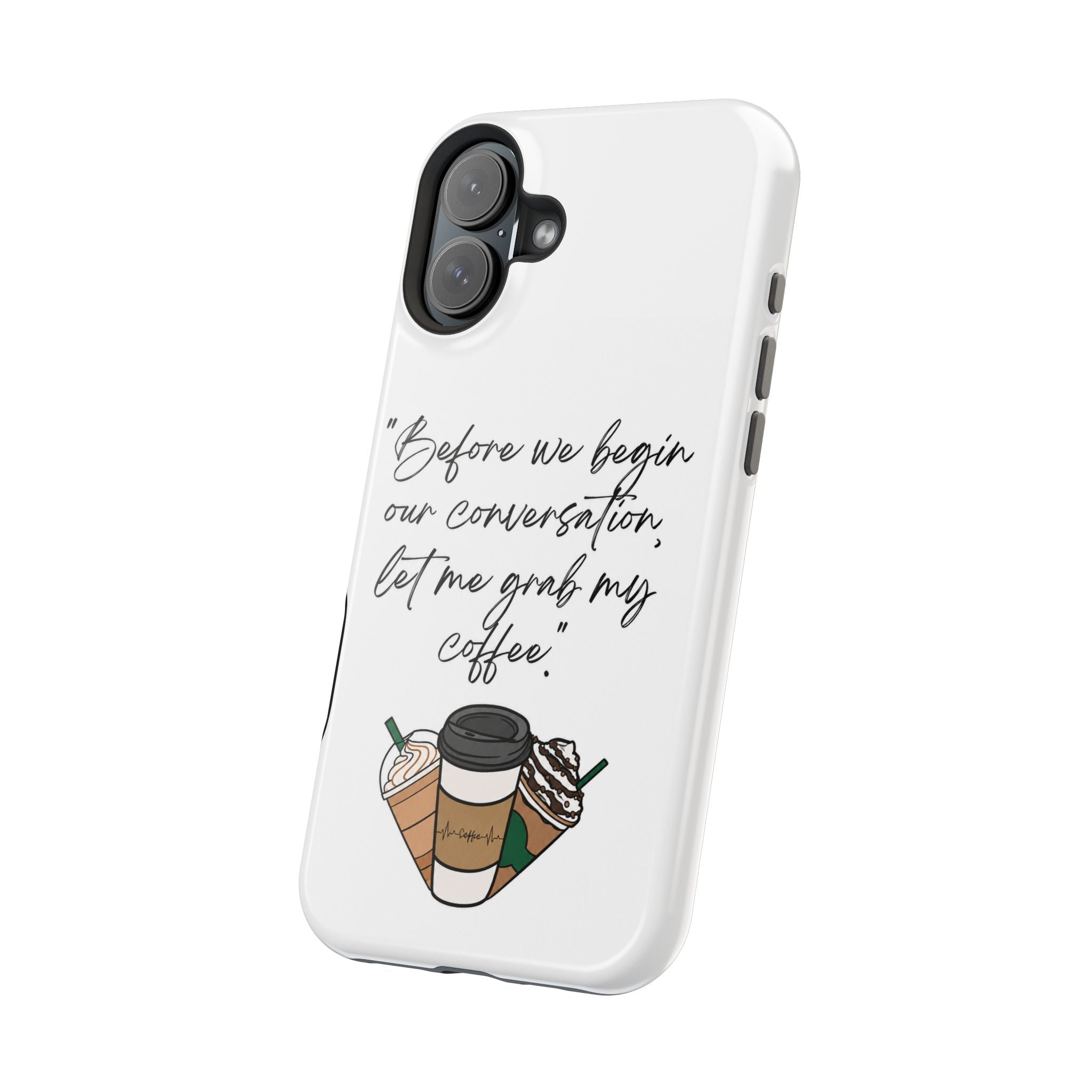 Coffee Quote Magnetic Impact-Resistant Phone Case