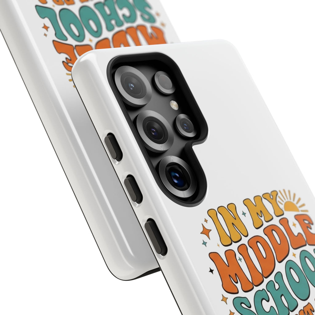 Middle School Parent Phone Case — "In My Middle School Parent Era" Retro Design