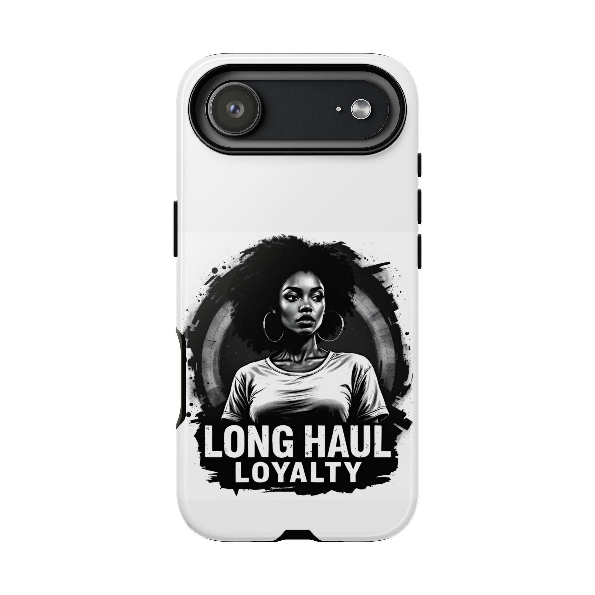 Phone Case — "Long Haul Loyalty" Black & White Portrait Protective Case