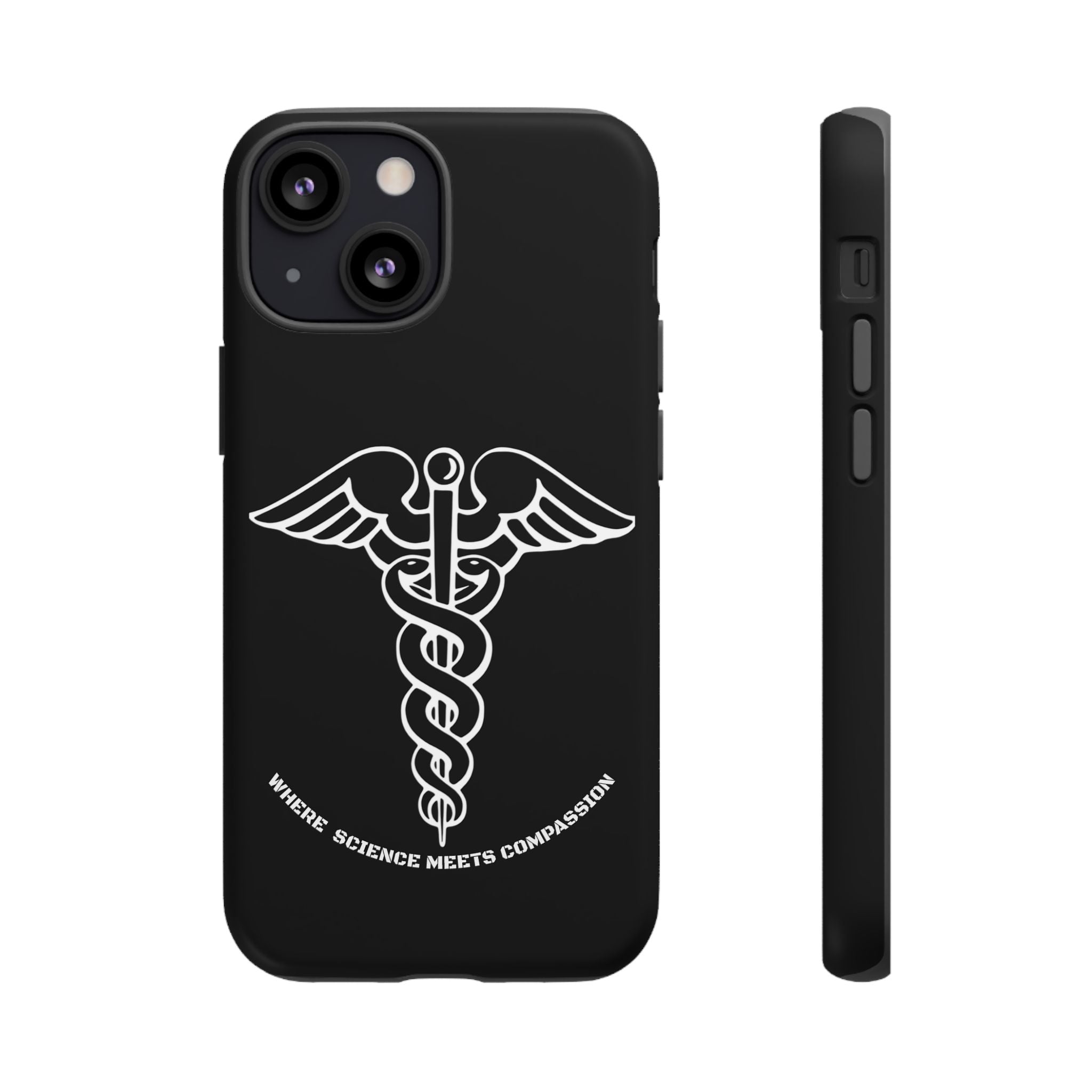 Medical Caduceus Phone Case — "Where Science Meets Compassion" Protective iPhone Cover