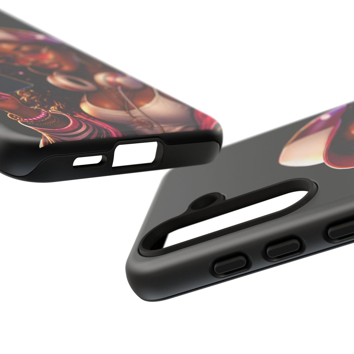 Tough Case – Stylized Urban Girl Phone Case with Headphones & Passport
