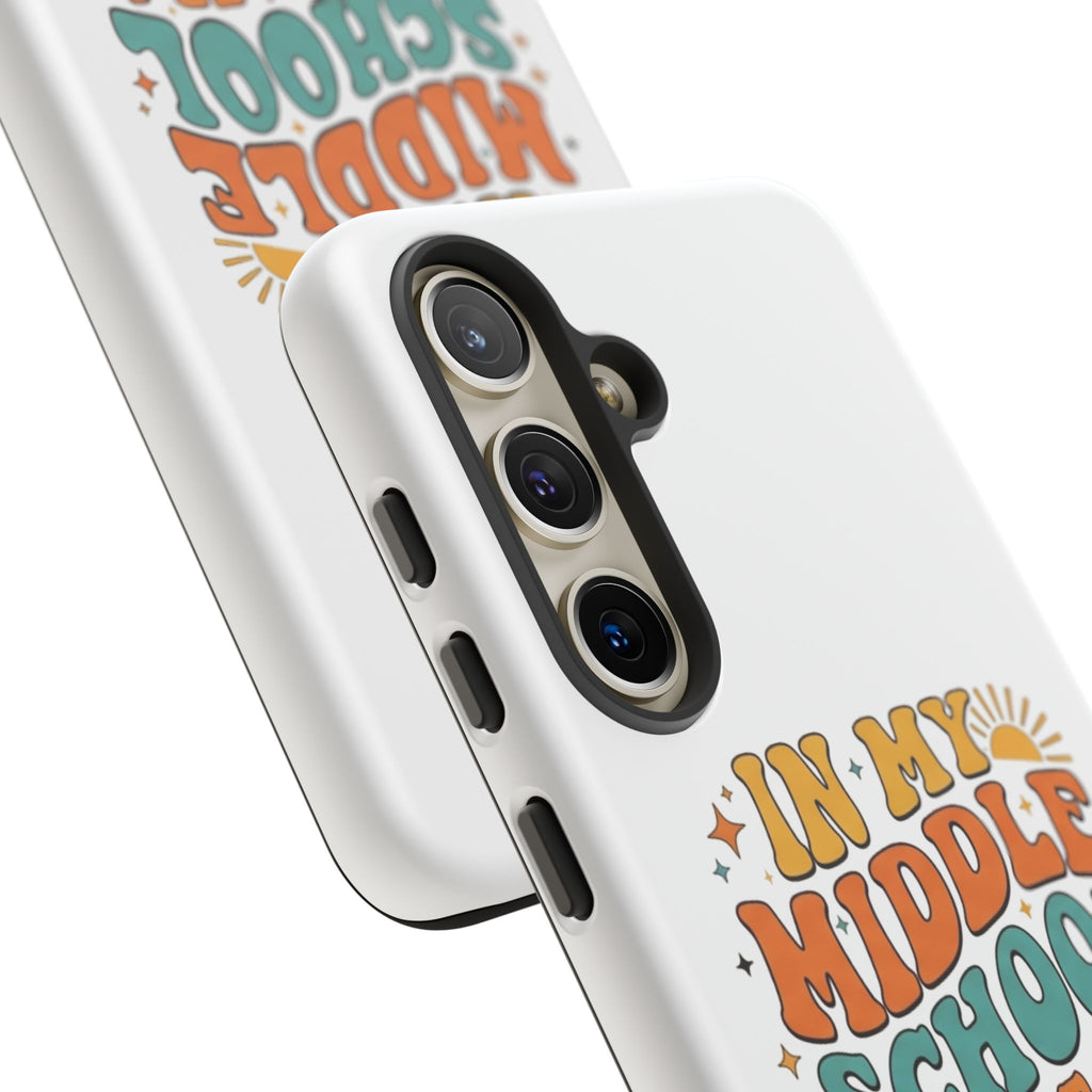 Middle School Parent Phone Case — "In My Middle School Parent Era" Retro Design