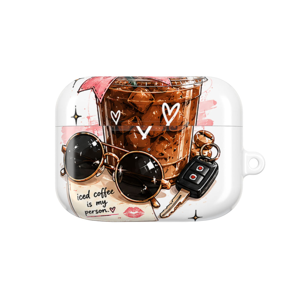 AirPod Case — Iced Coffee Is My Person Cute Graphic Protective Case