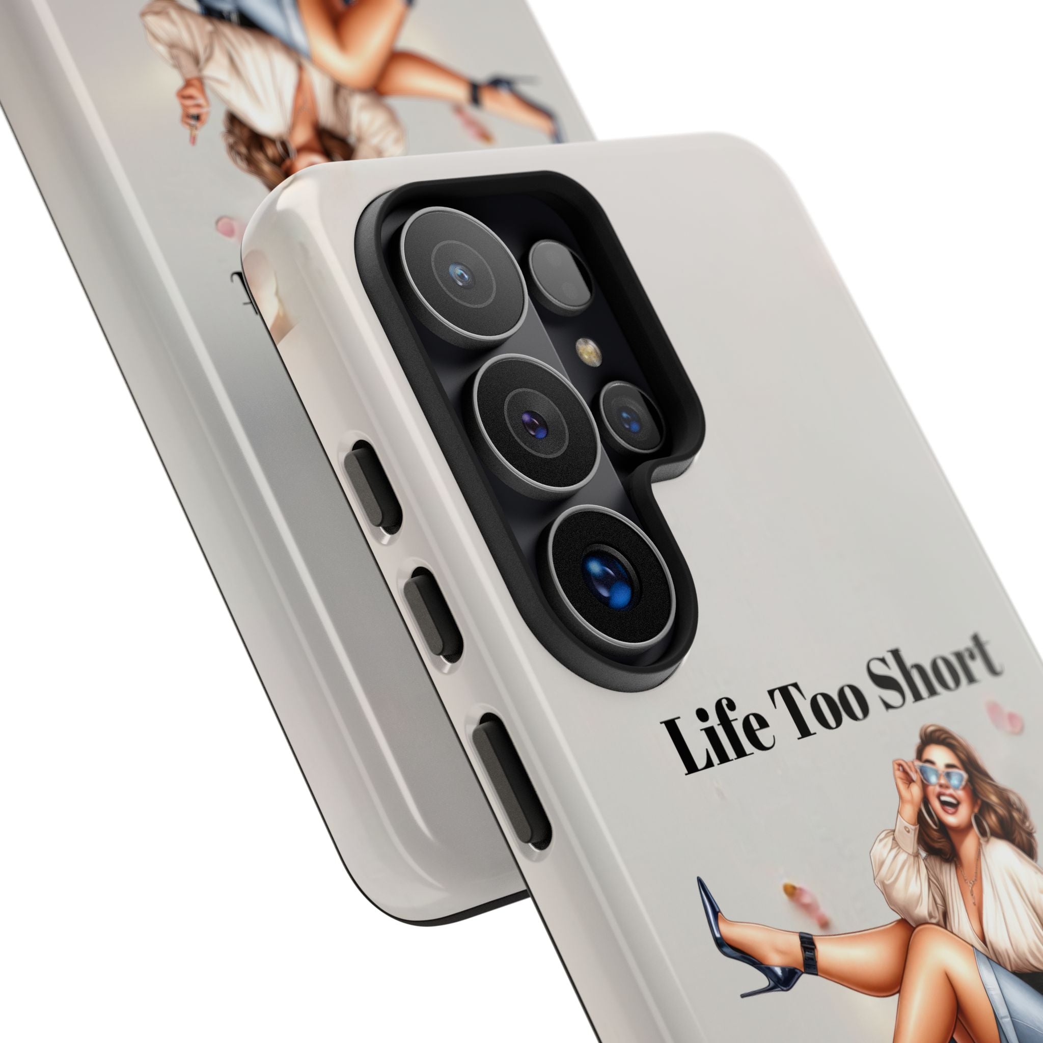 Phone Case — "Life Too Short For Empty Bag" Fashion Shopper Design