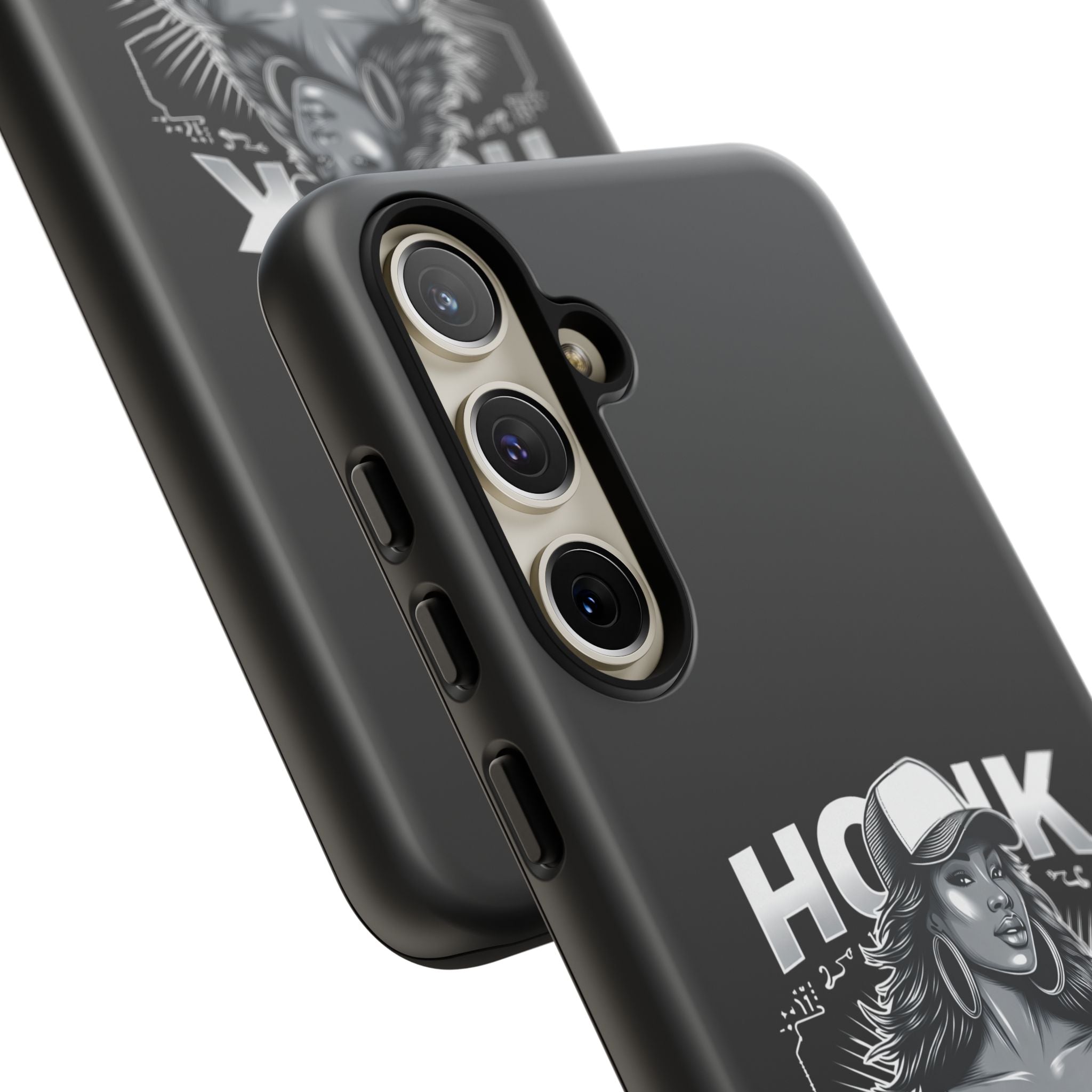 Phone Case — 'Honk' Trucker Girl Retro Semi Truck Protective Case