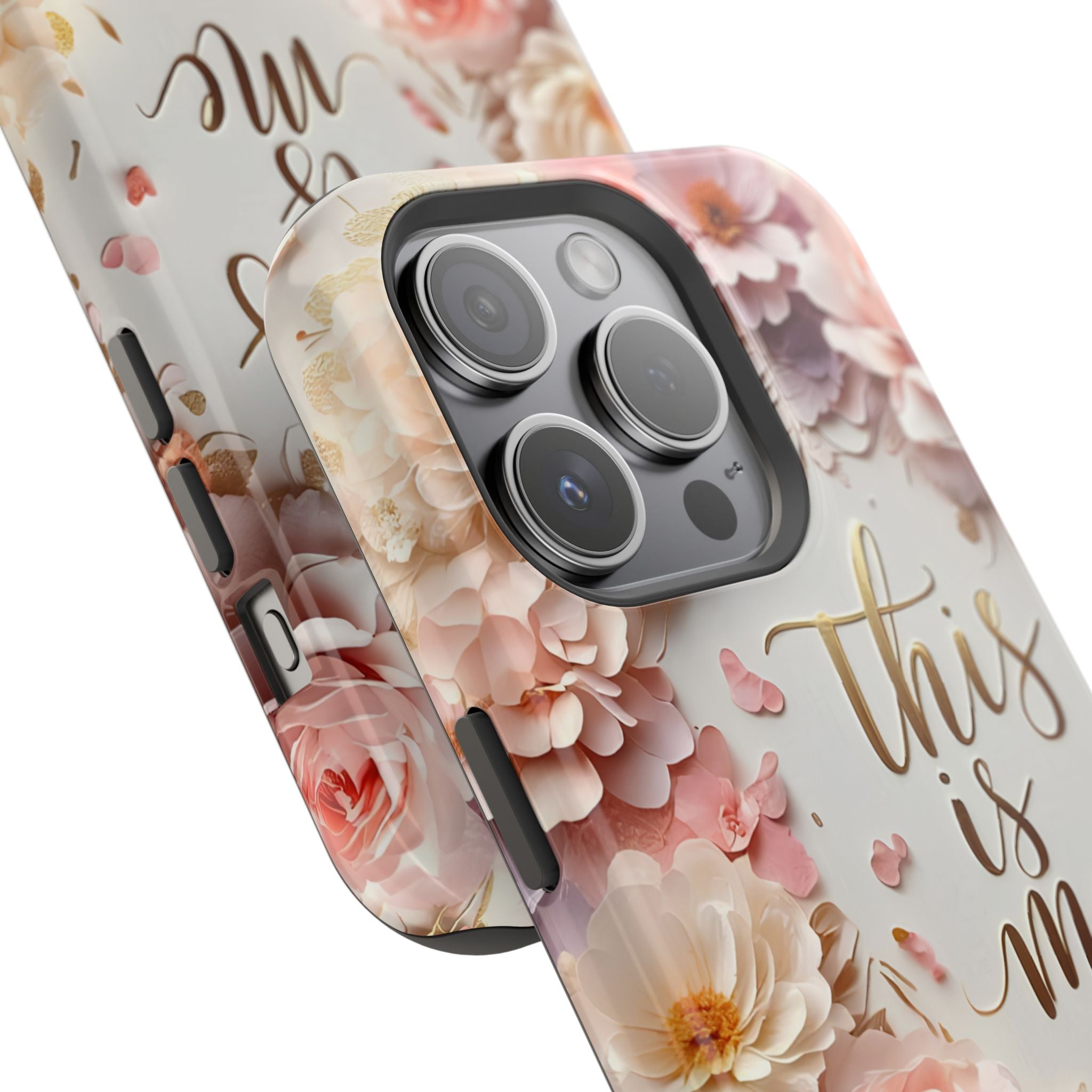 Floral "This Is Me" Phone Case — Impact-Resistant Floral Protective Cover