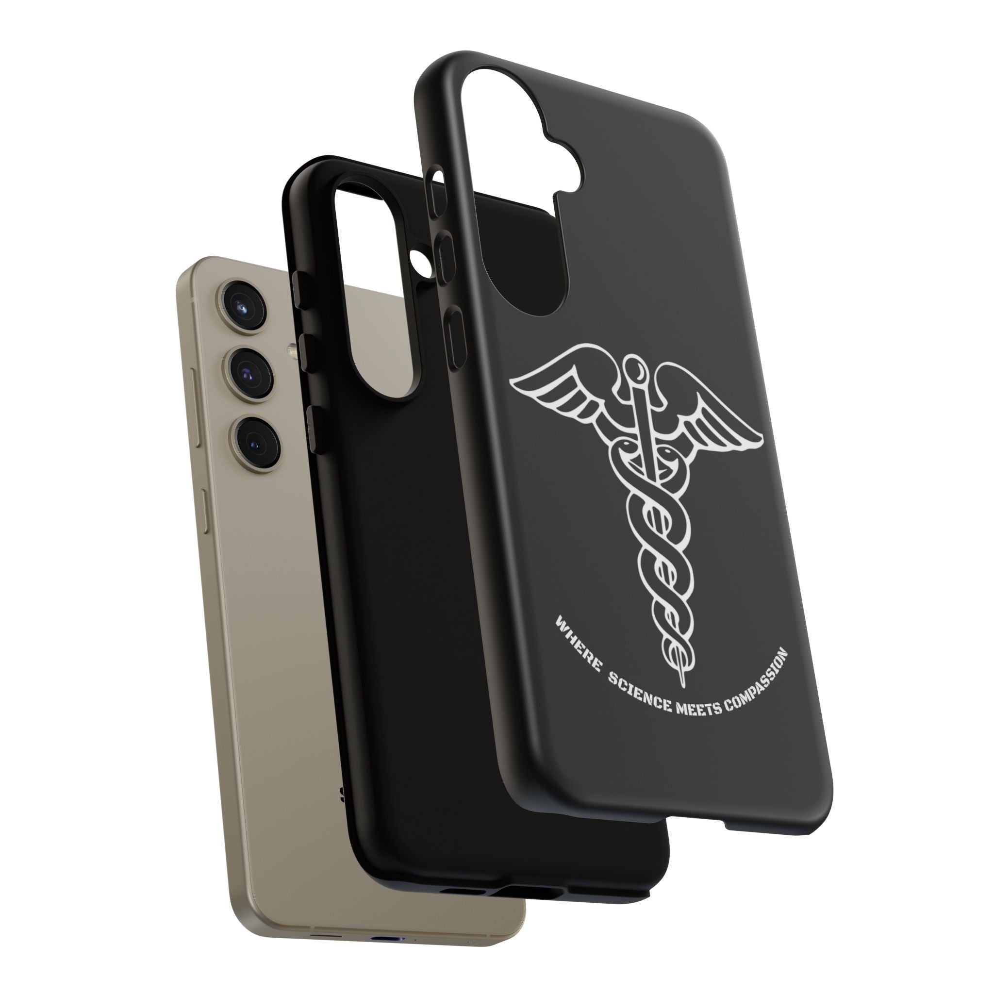 Medical Caduceus Phone Case — "Where Science Meets Compassion" Protective iPhone Cover