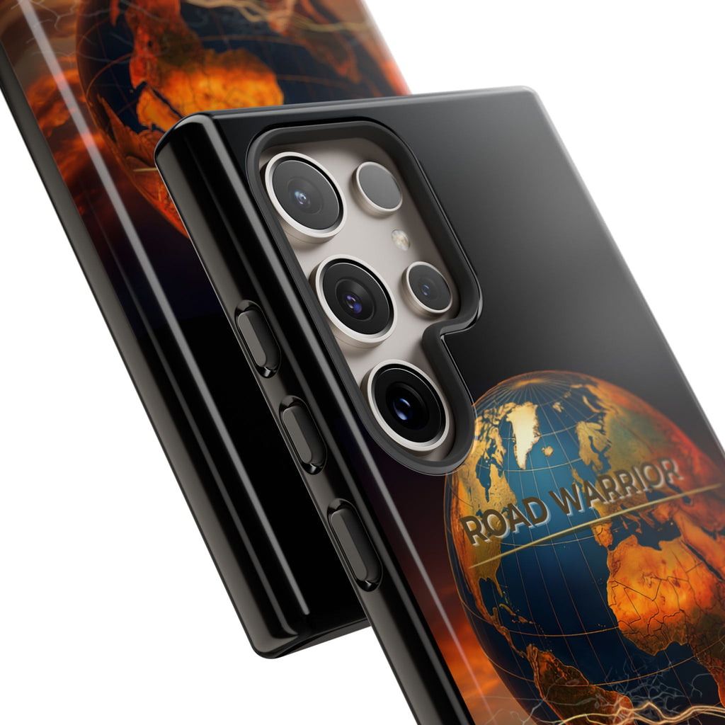 Truck Driver Phone Case — 'Global Road Warrior' Semi Truck Globe Tough Phone Cover
