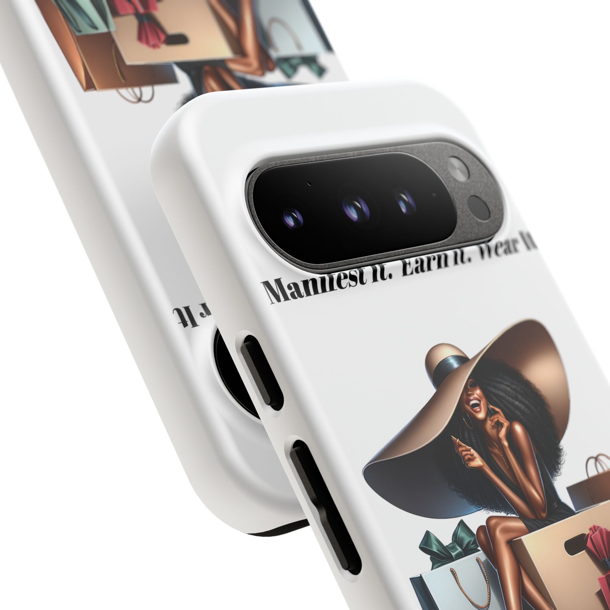 Phone Case - "Manifest It. Earn It. Wear It." Chic Shopper Design