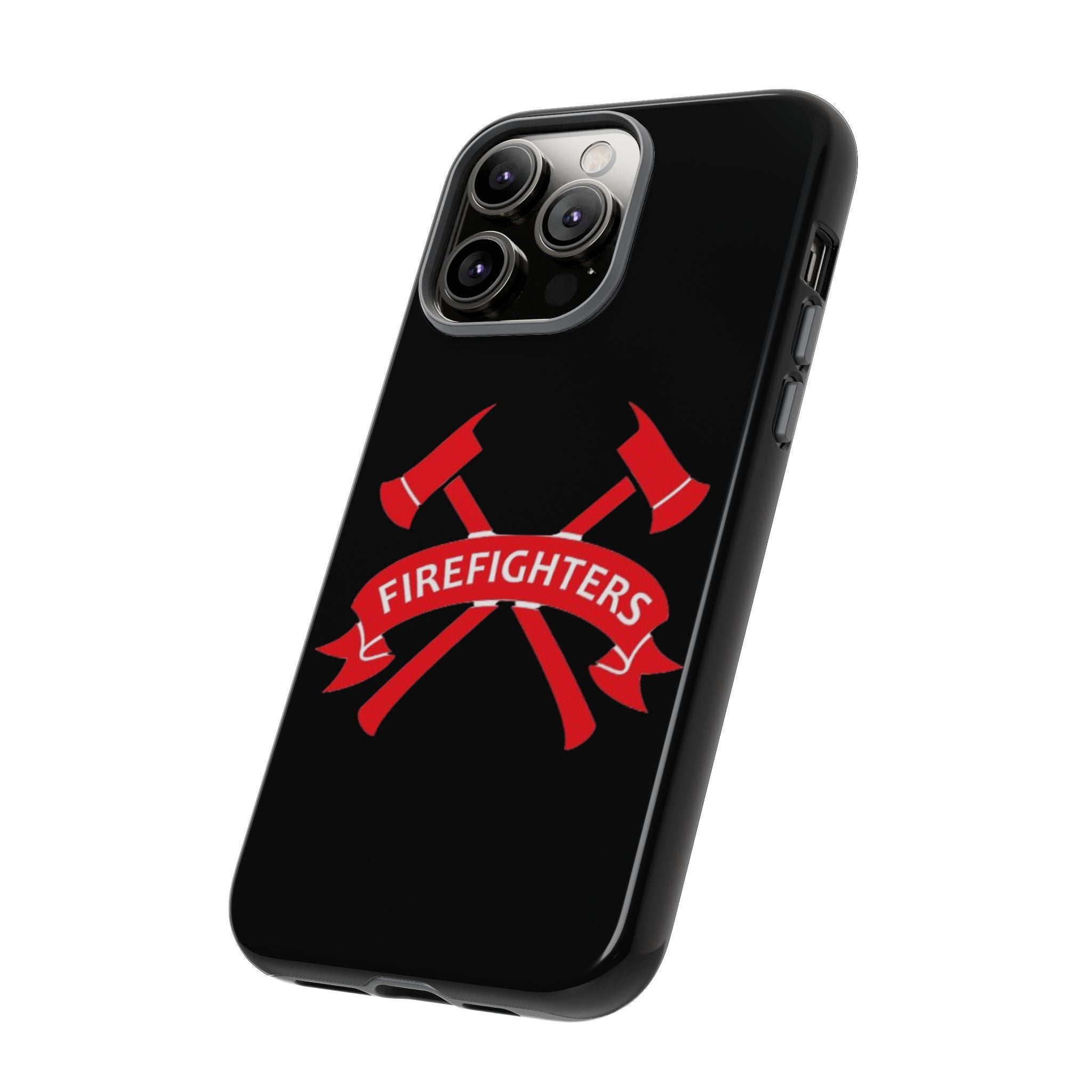Firefighters Tough Phone Case — Red Crossed Axes Design