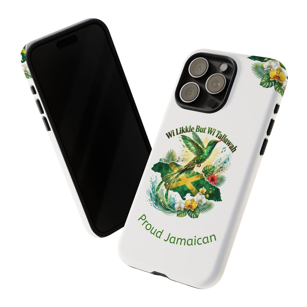Jamaica Hummingbird Phone Case — “Wi Likkle But Wi Tallawah” Tropical Protective Cover