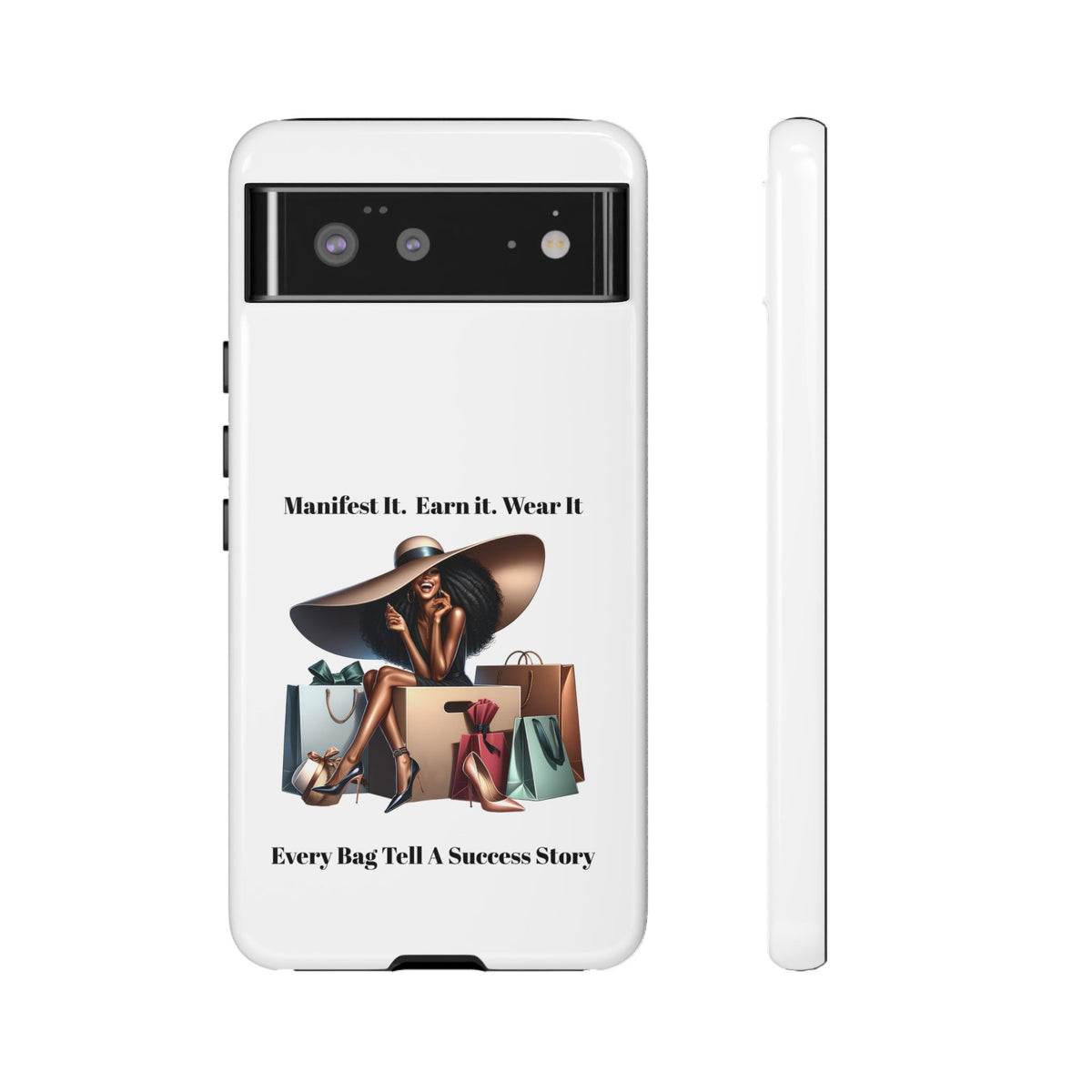 Phone Case - "Manifest It. Earn It. Wear It." Chic Shopper Design