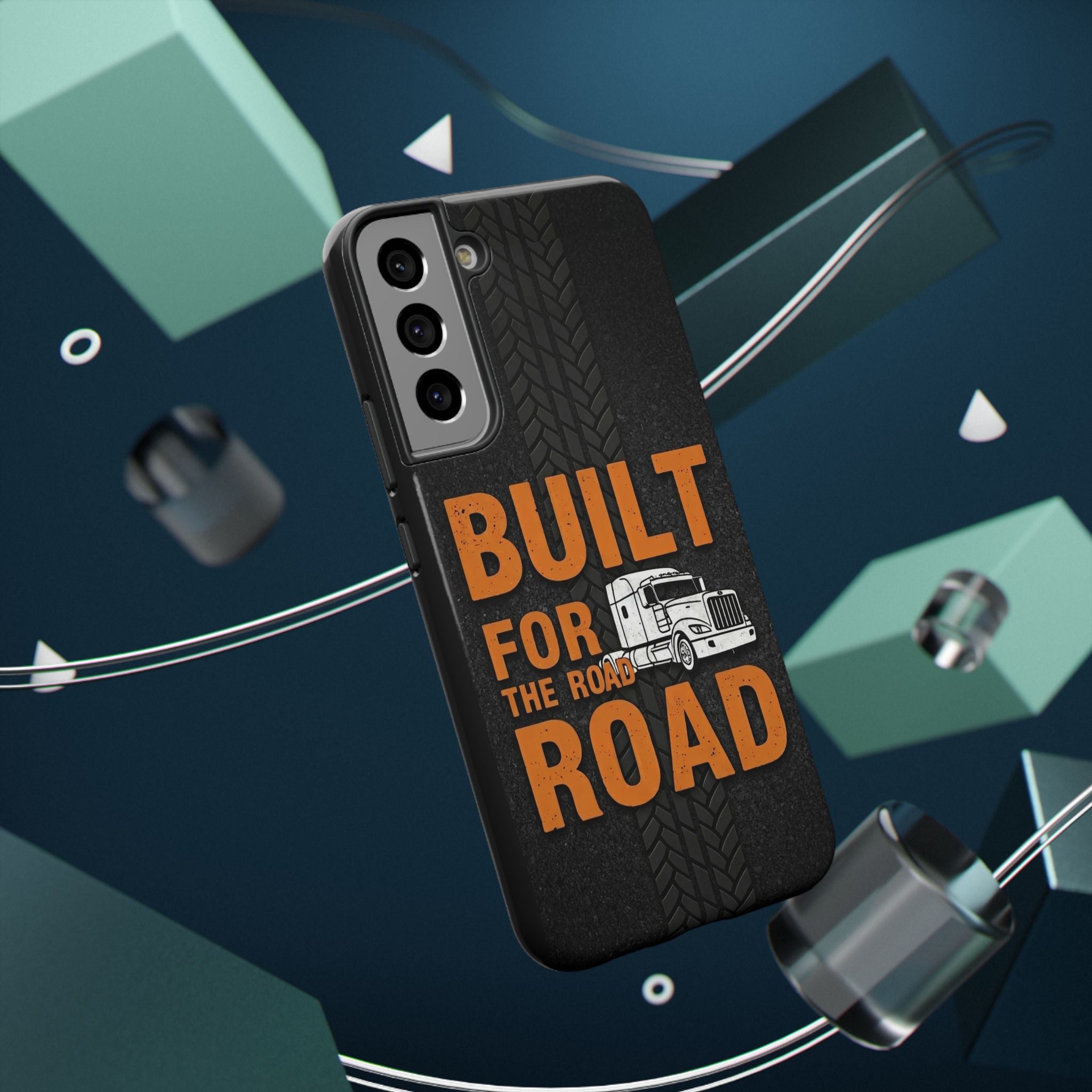 Phone Case — "Built for the Road" Truck Tire-Track Impact-Resistant Case