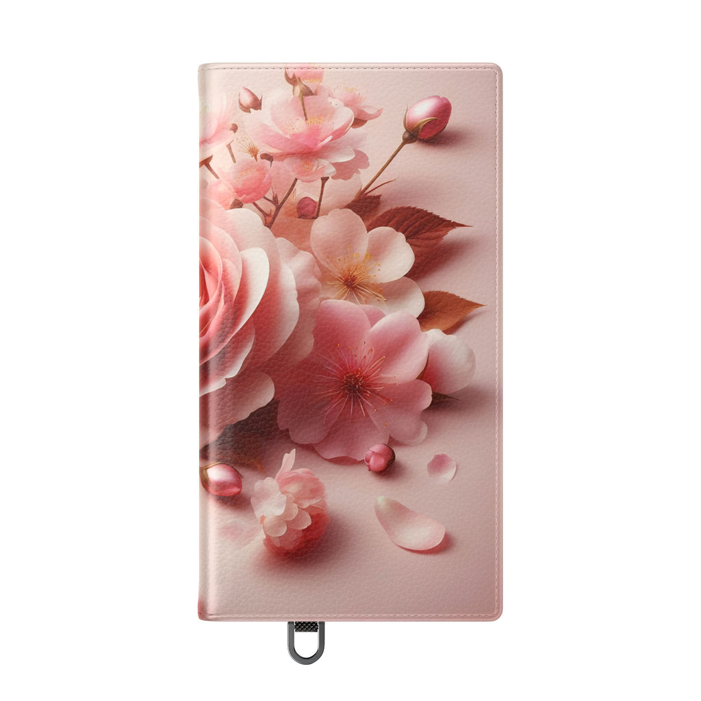 Floral Rose Flip Case — Pink Blossom Wallet Phone Cover