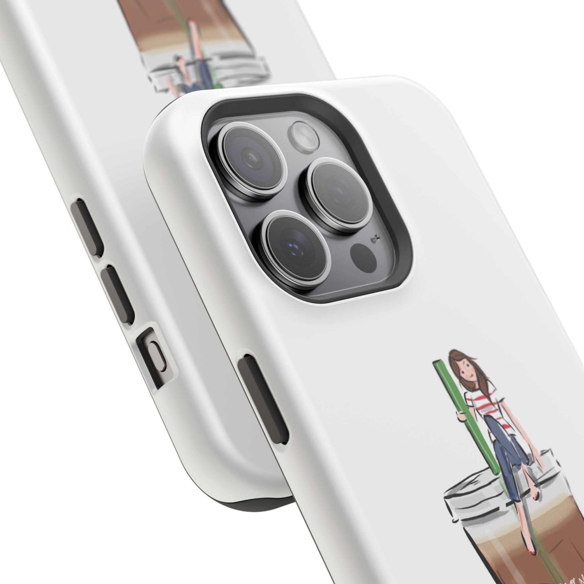 Iced Coffee & Me Phone Case — Cute Illustration 'Emotional Support Iced Coffee' Impact-Resistant Case