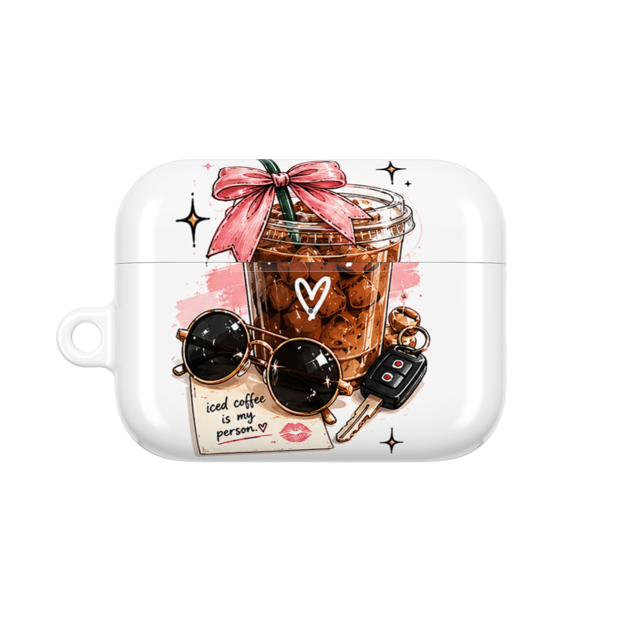 AirPod Case — Iced Coffee Is My Person Cute Graphic Protective Case