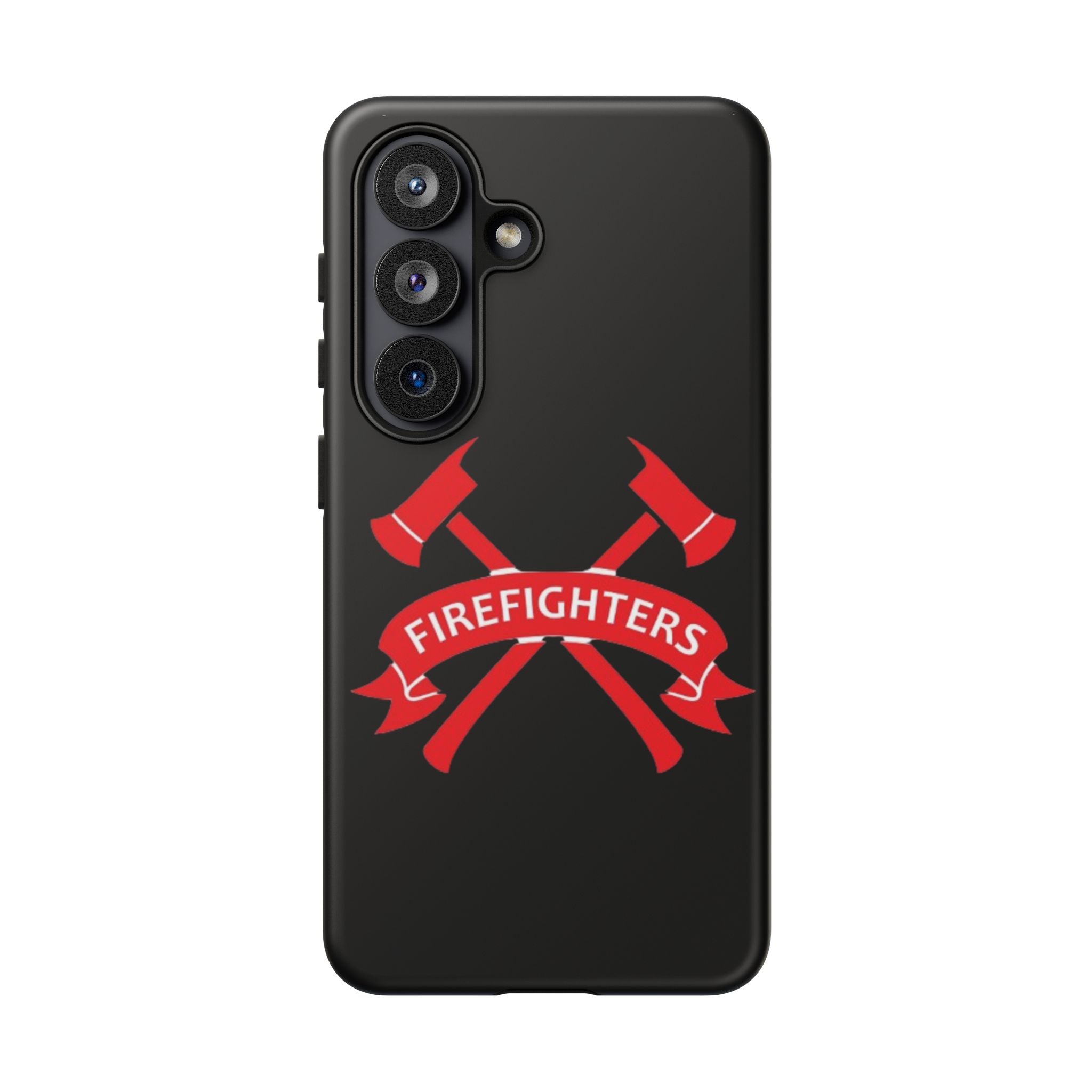 Firefighters Tough Phone Case — Red Crossed Axes Design