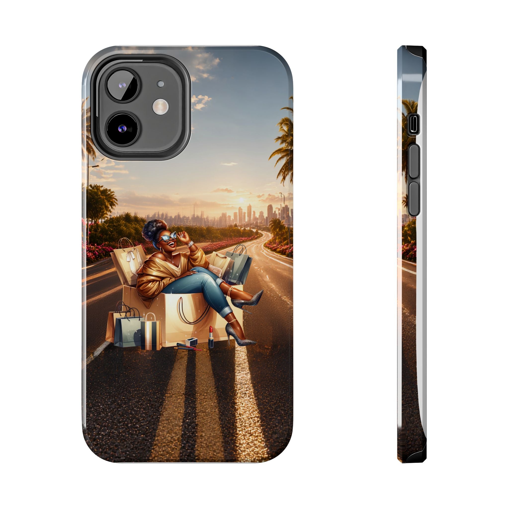 Sunset Roadtrip Tough Phone Case — Relaxed Traveler Design
