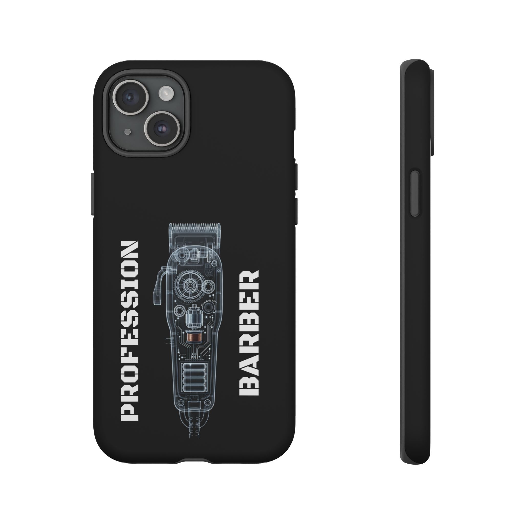 Barber Clip Cord X‑Ray Tough Phone Case – Professional Barber Gift