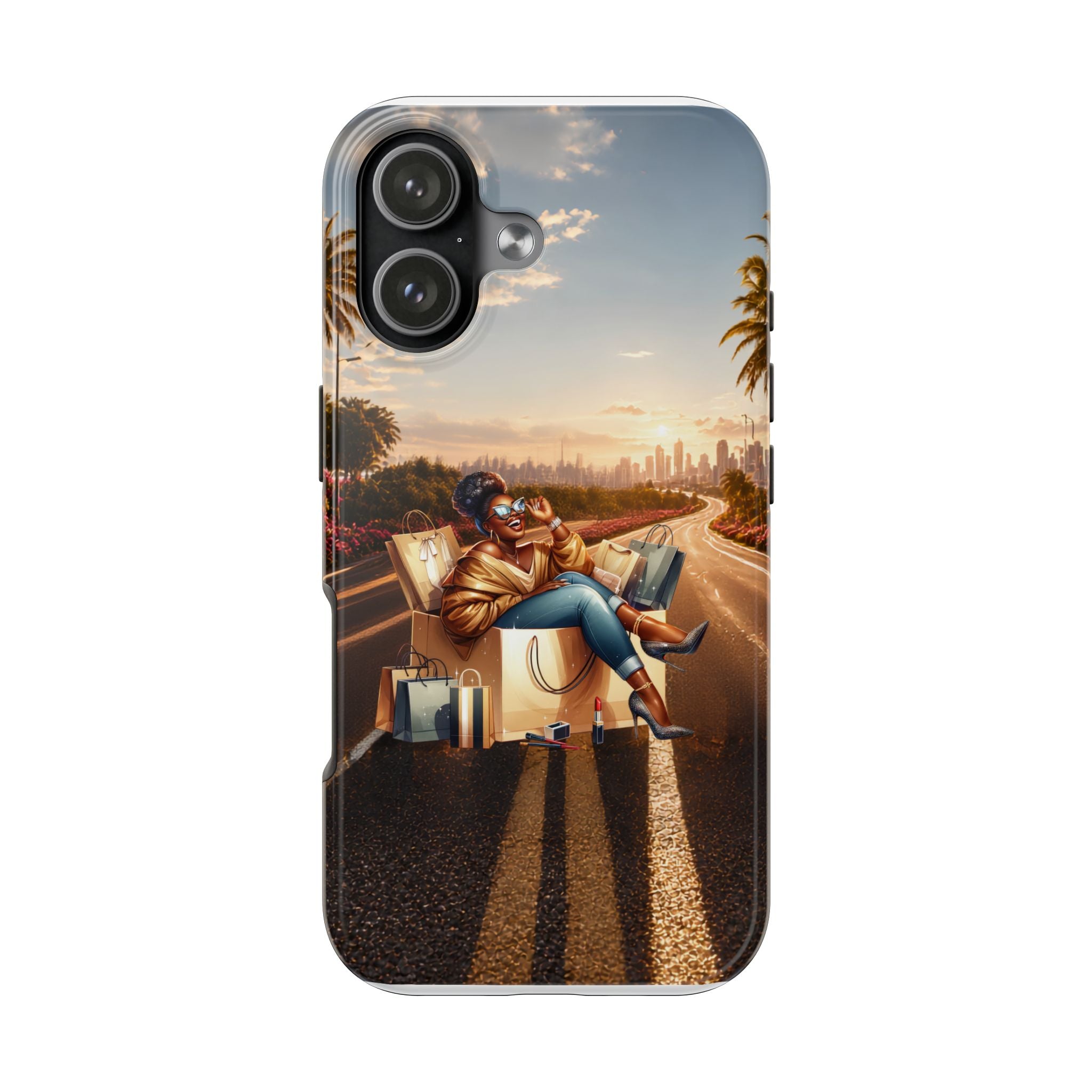 Sunset Roadtrip Tough Phone Case — Relaxed Traveler Design