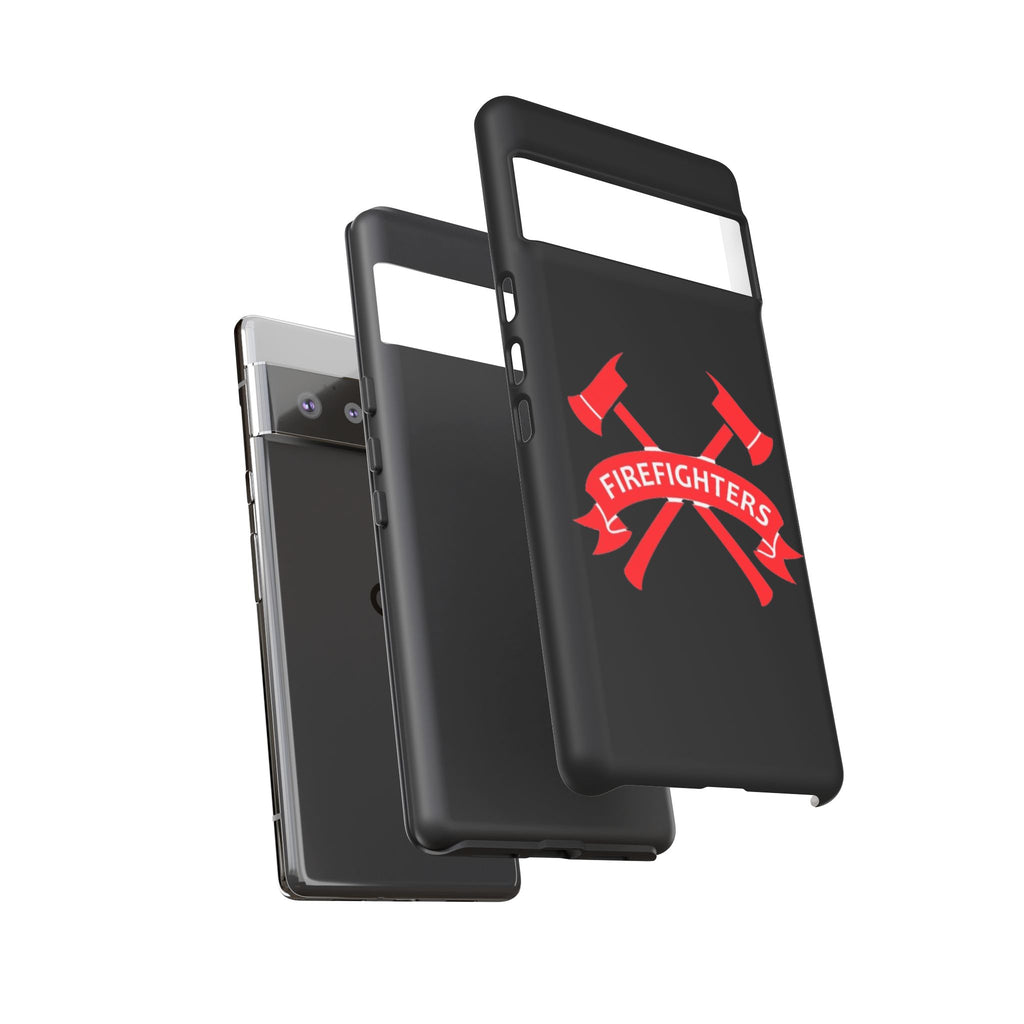 Firefighters Tough Phone Case — Red Crossed Axes Design