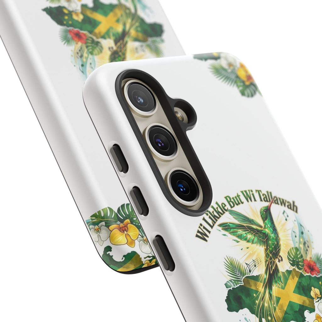 Jamaica Hummingbird Phone Case — “Wi Likkle But Wi Tallawah” Tropical Protective Cover