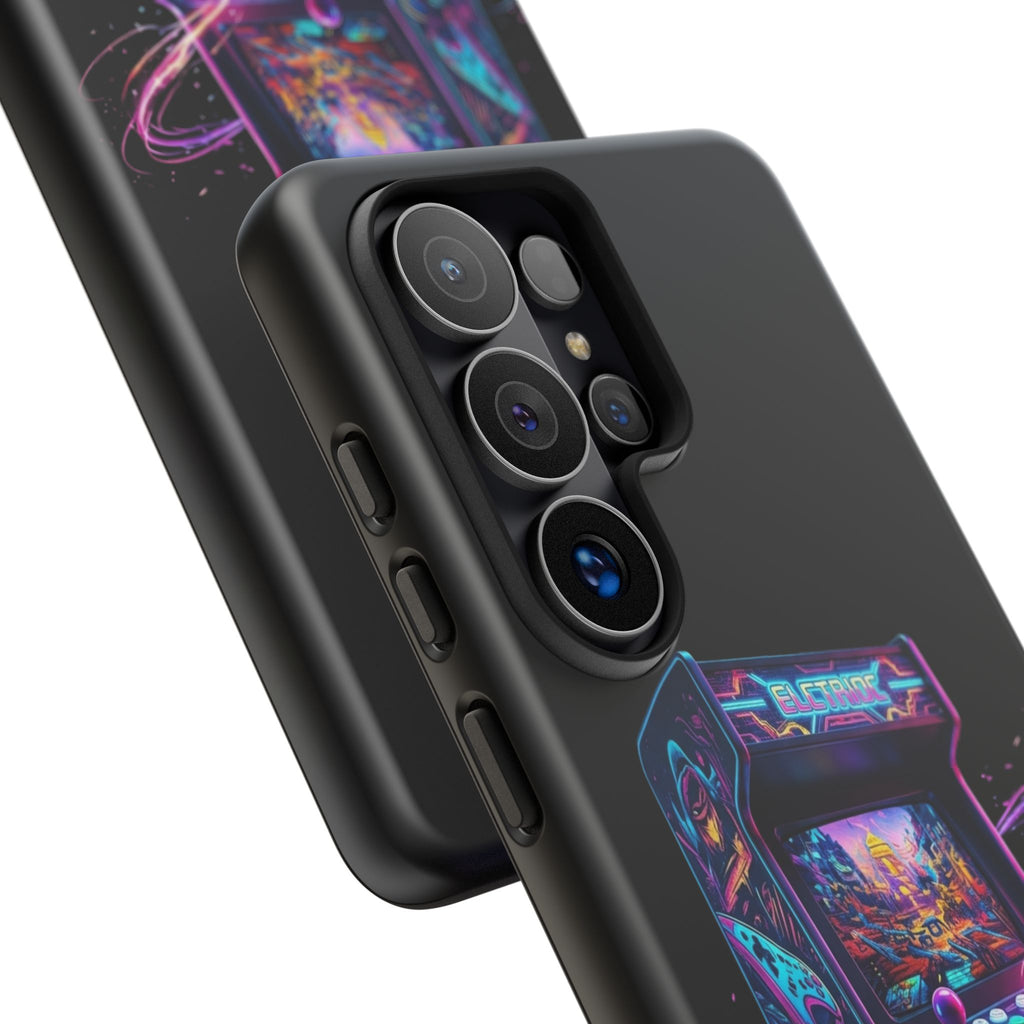 Retro Arcade Phone Case — Neon Gaming Controller Design
