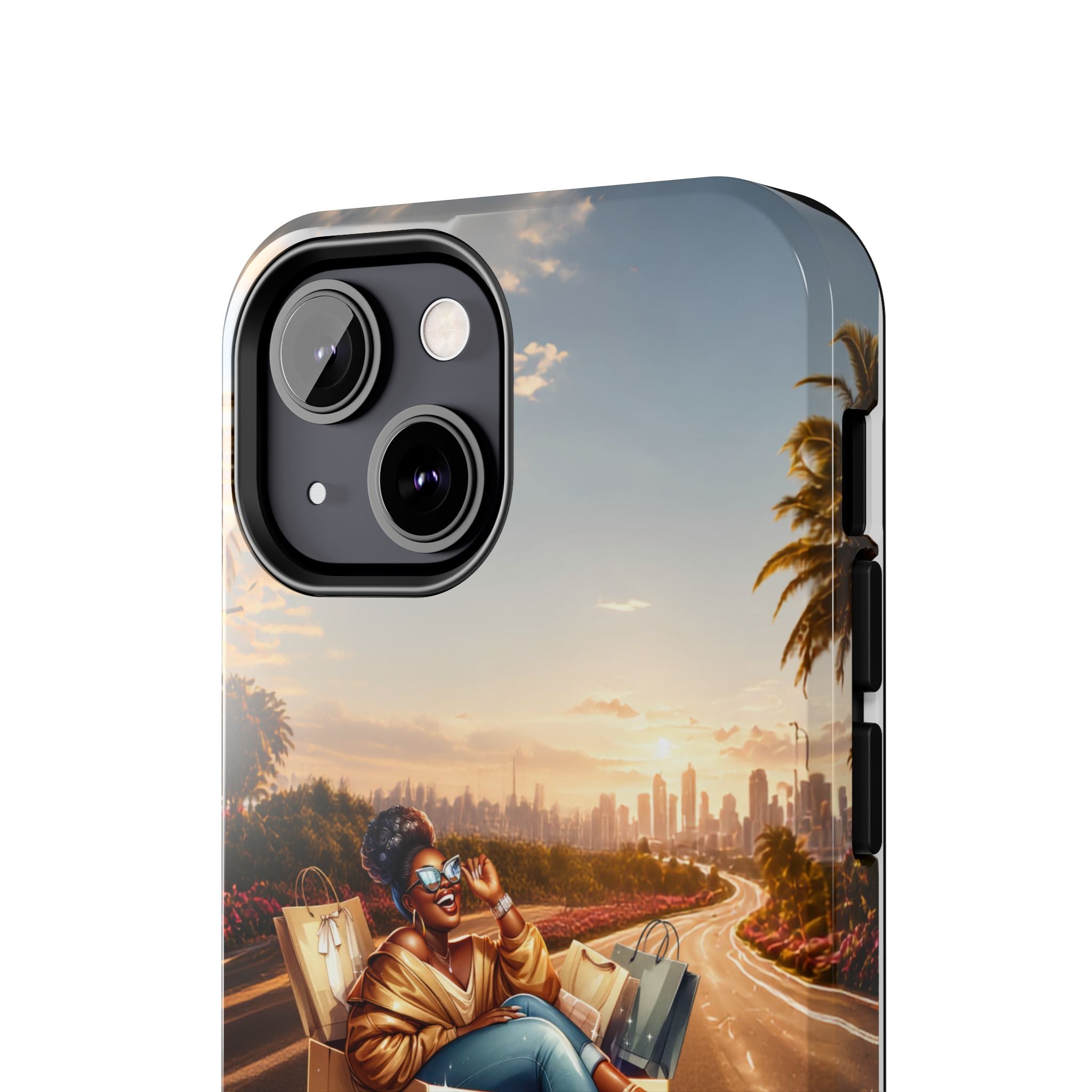 Sunset Roadtrip Tough Phone Case — Relaxed Traveler Design