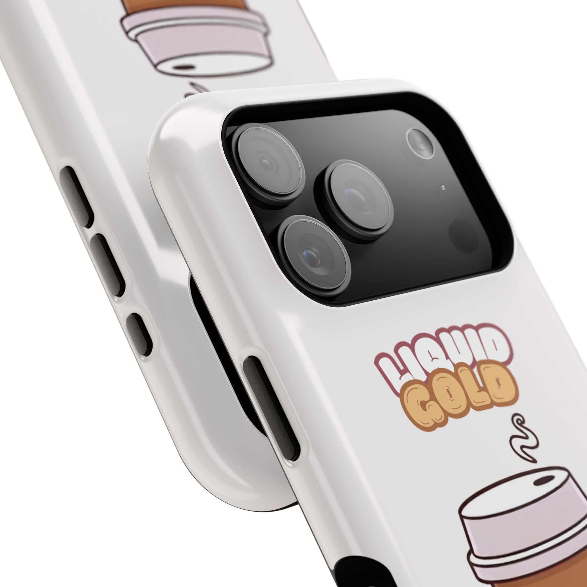 Coffee Cup Phone Case – “Liquid Gold” Cute Kawaii Espresso Impact-Resistant Case