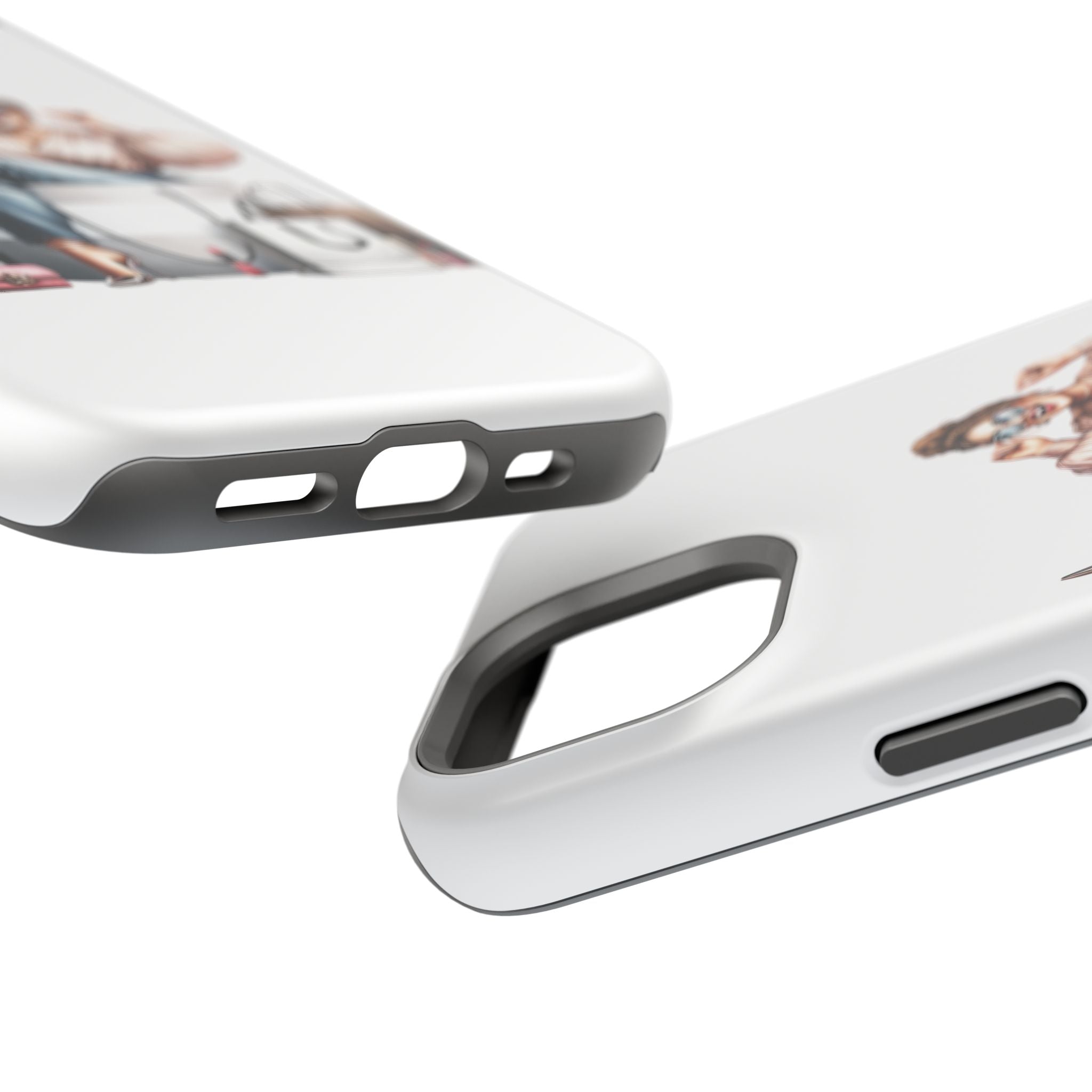 Magnetic Impact-Resistant Case — Luxury Shopper Goddess on Clouds Phone Cover