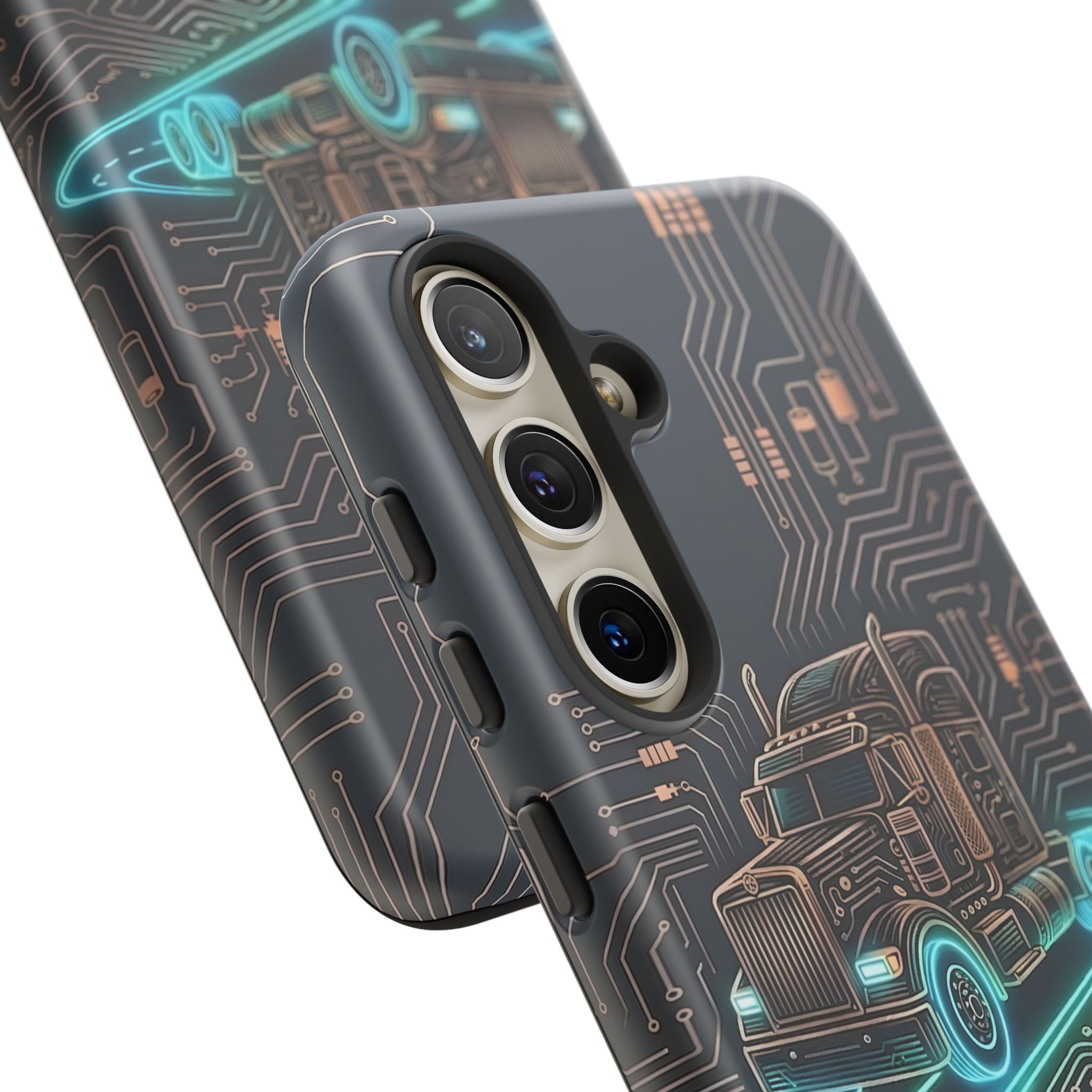 Truck Driver Gamer Phone Case — “Real Life. No Pause Button.”