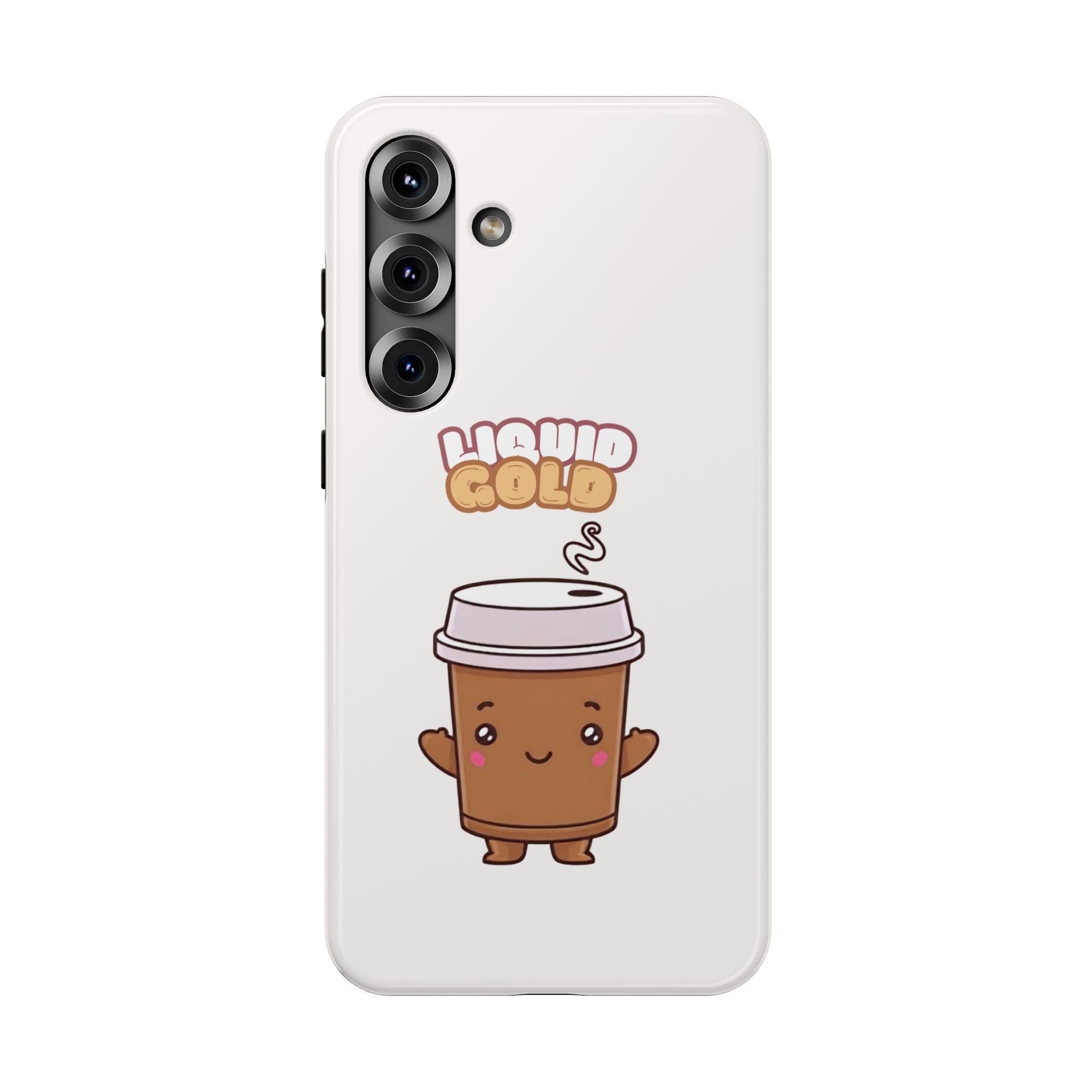 Coffee Cup Phone Case – “Liquid Gold” Cute Kawaii Espresso Impact-Resistant Case