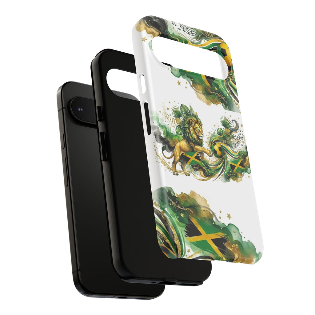 Jamaica Lion Phone Case — Jamaican Flag Rasta Protective Tough Case
