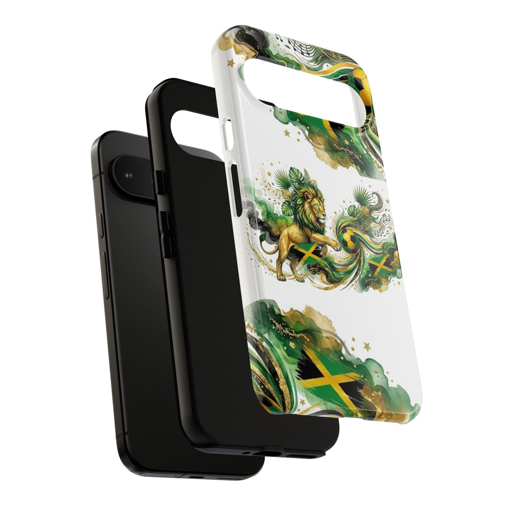 Jamaica Lion Phone Case — Jamaican Flag Rasta Protective Tough Case