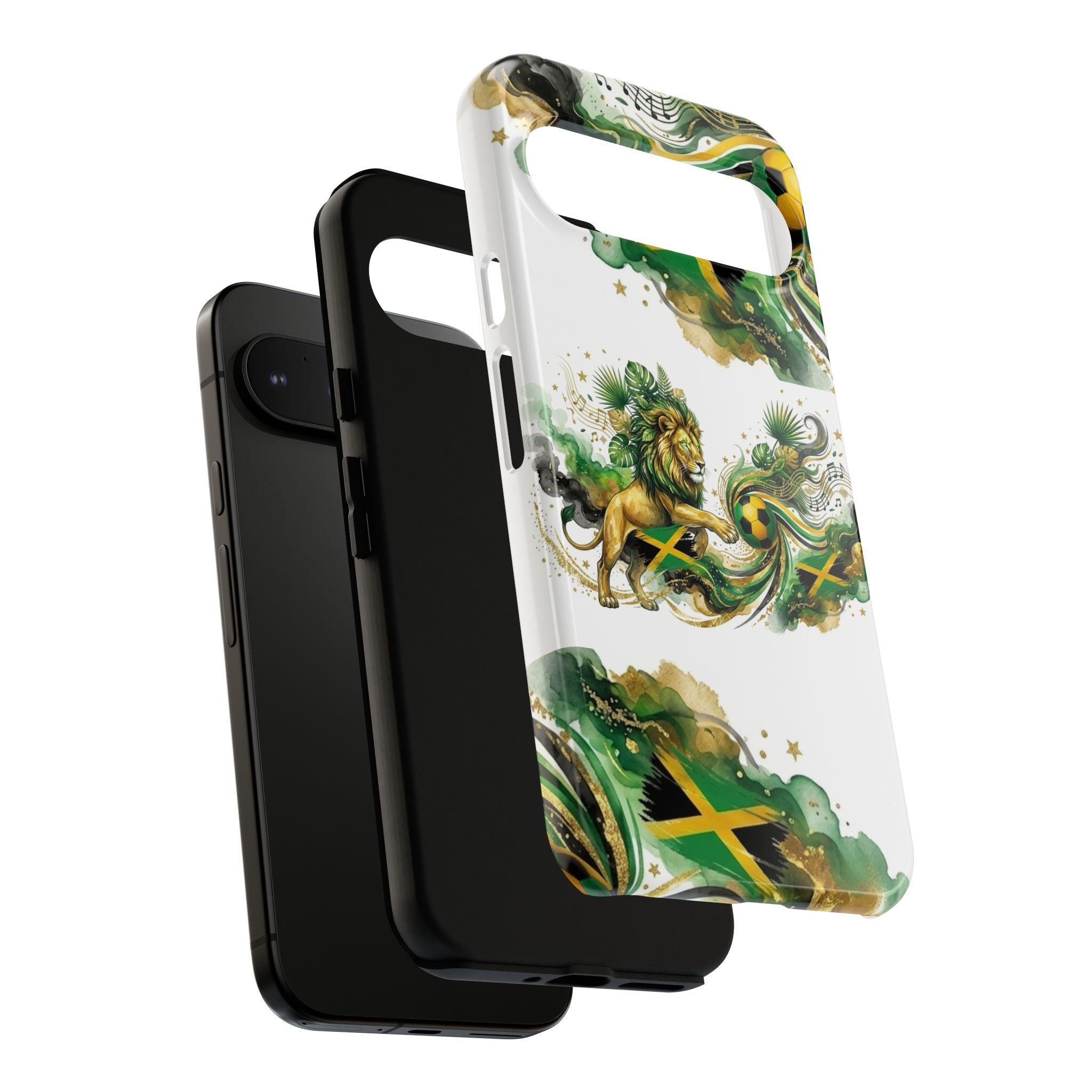Jamaica Lion Phone Case — Jamaican Flag Rasta Protective Tough Case