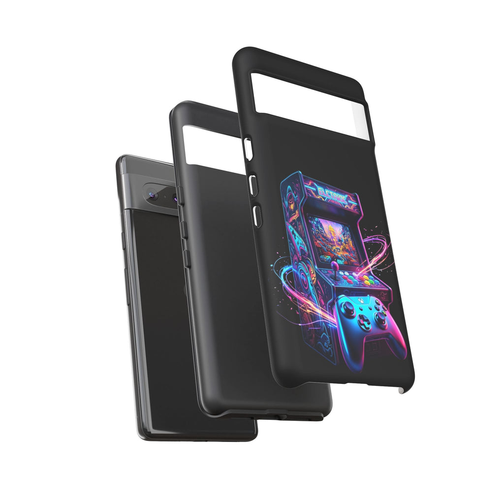 Retro Arcade Phone Case — Neon Gaming Controller Design