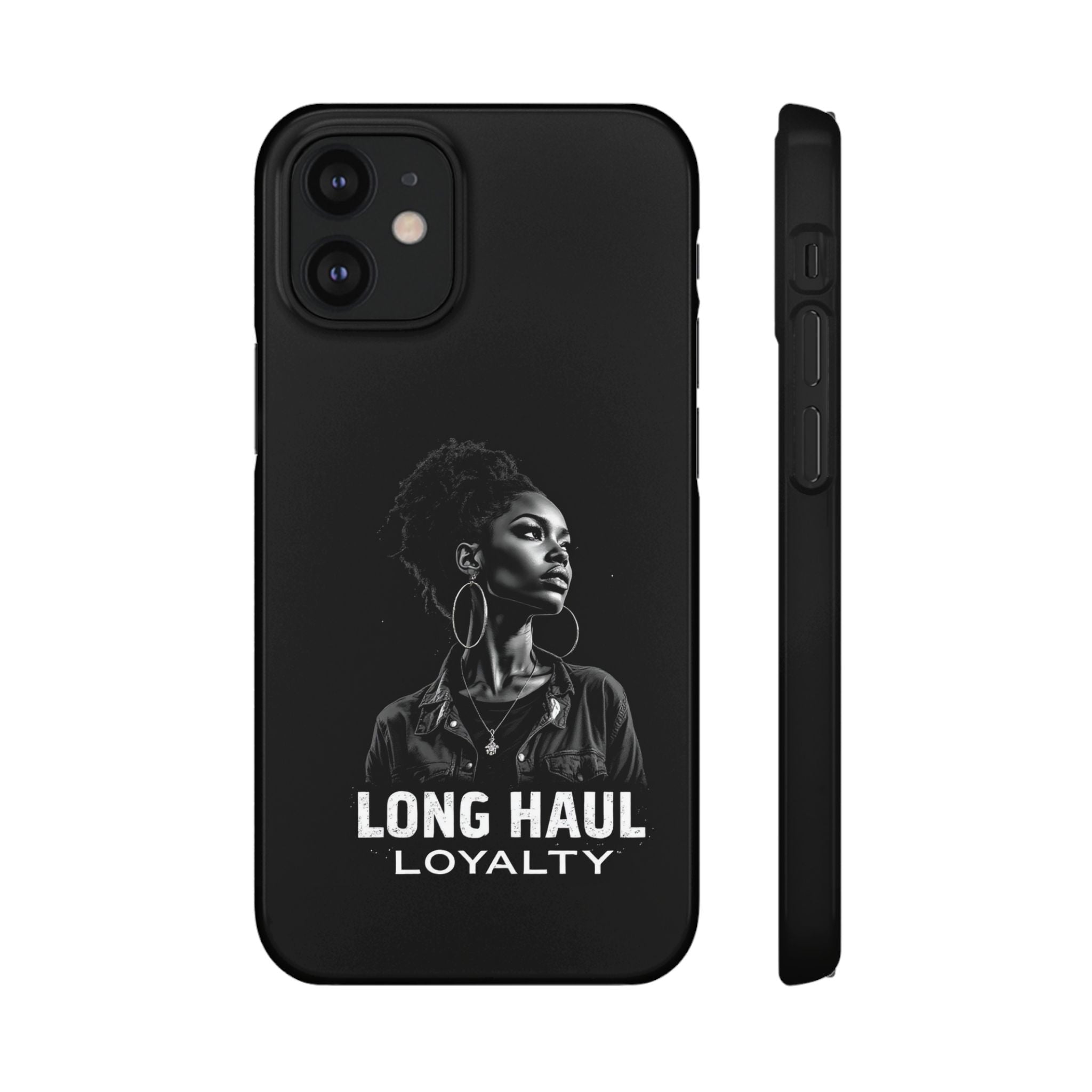 Phone Case — "Long Haul Loyalty" Black Portrait Snap Case