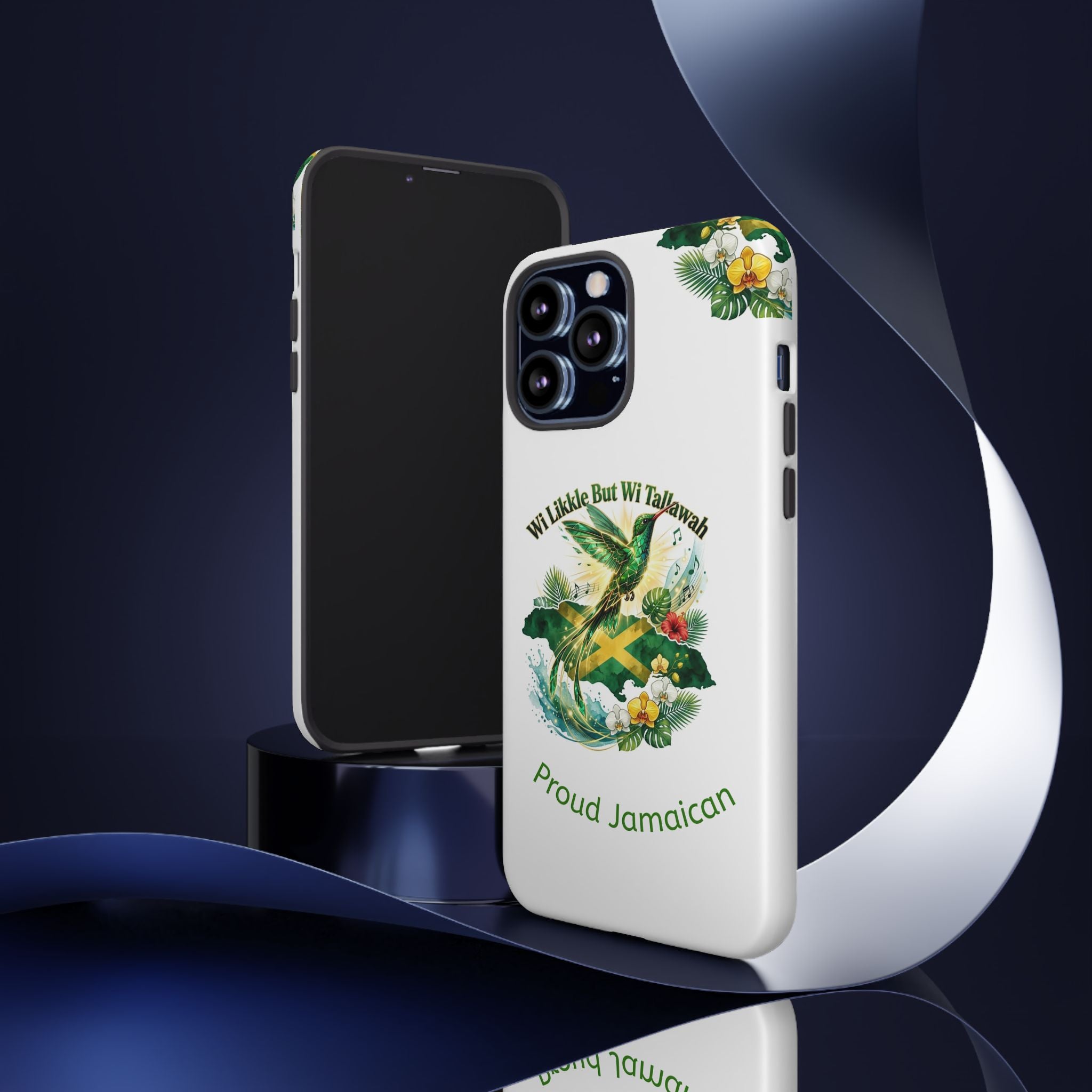 Jamaica Hummingbird Phone Case — “Wi Likkle But Wi Tallawah” Tropical Protective Cover