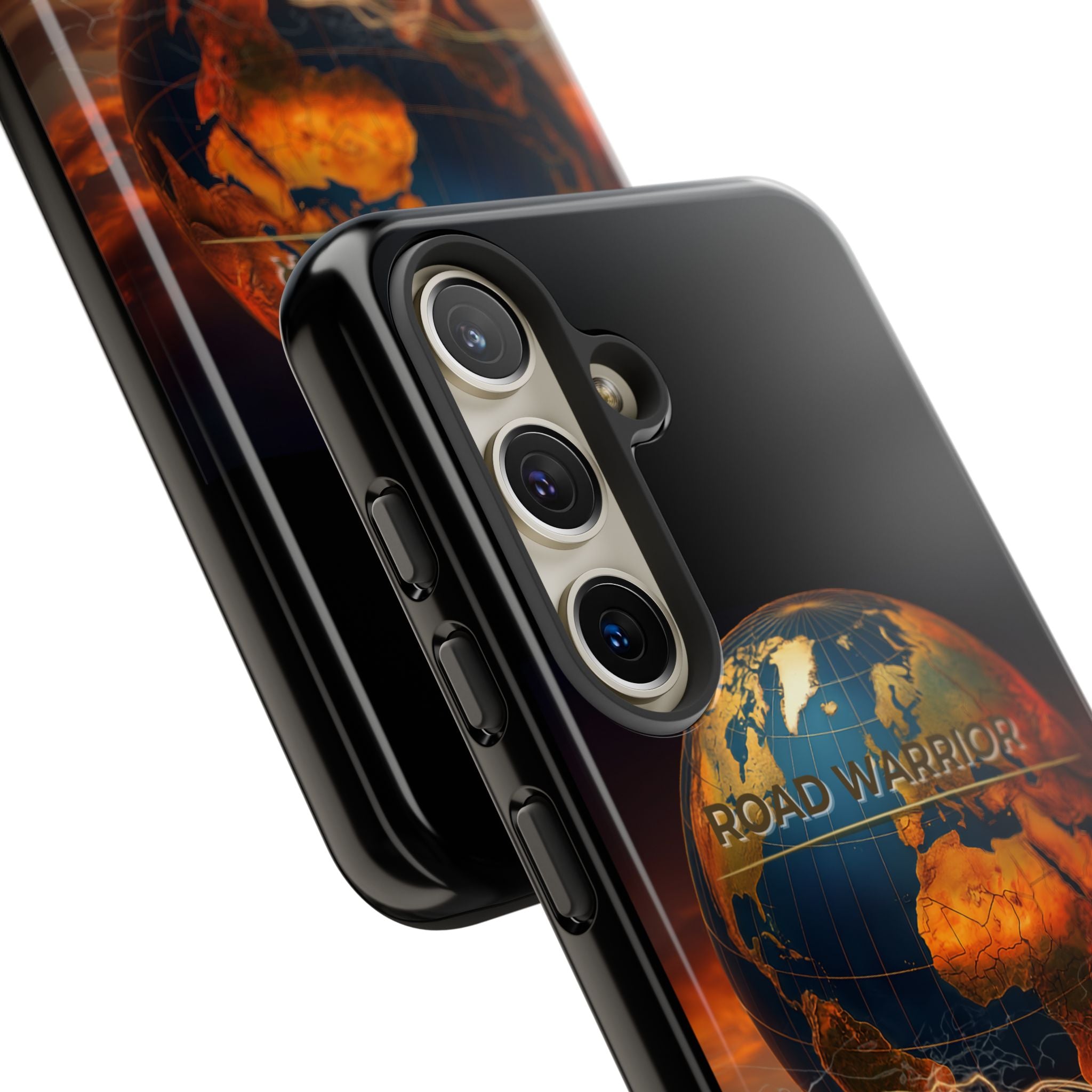 Truck Driver Phone Case — 'Global Road Warrior' Semi Truck Globe Tough Phone Cover