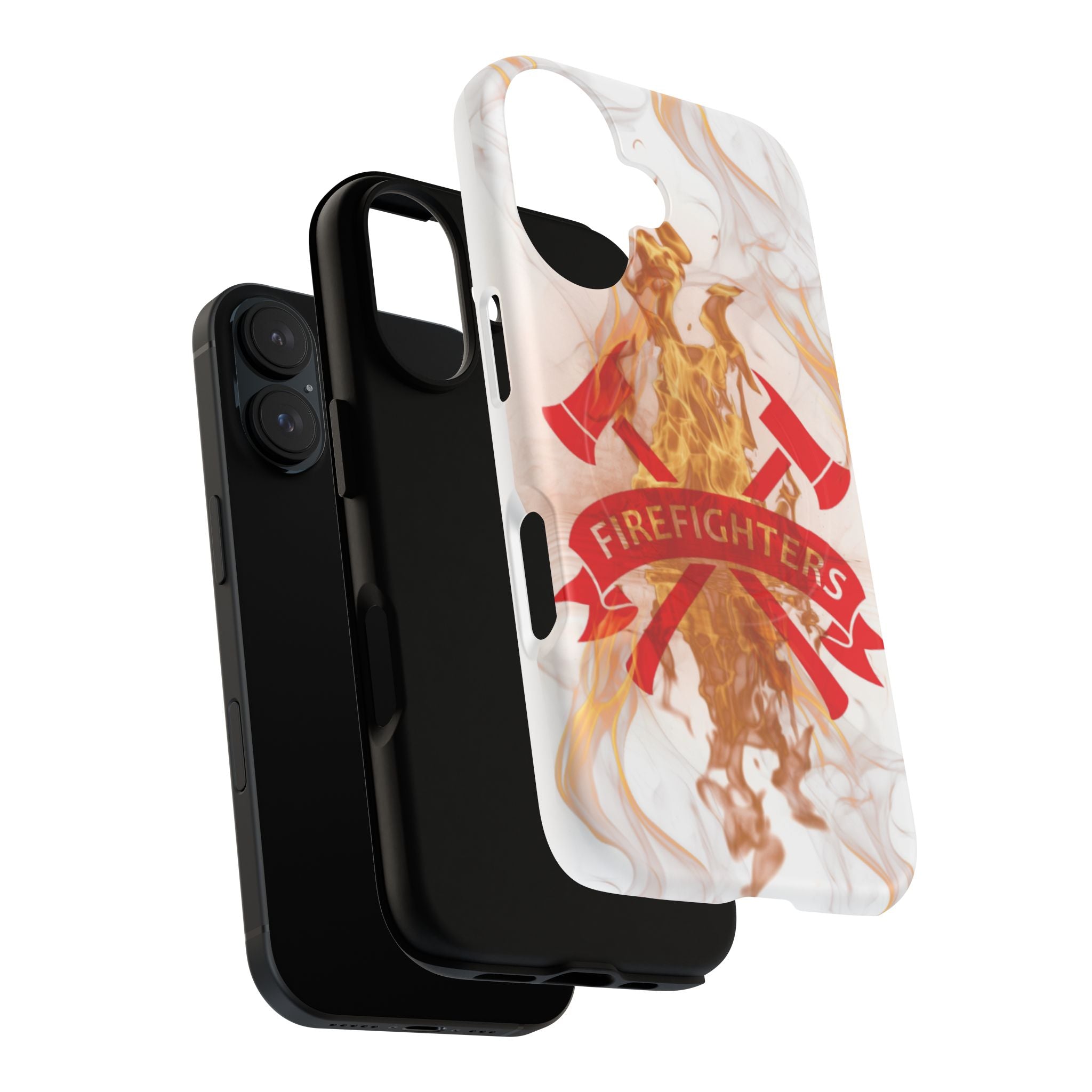 Firefighter Emblem Tough Magnetic Phone Case — Flame Design