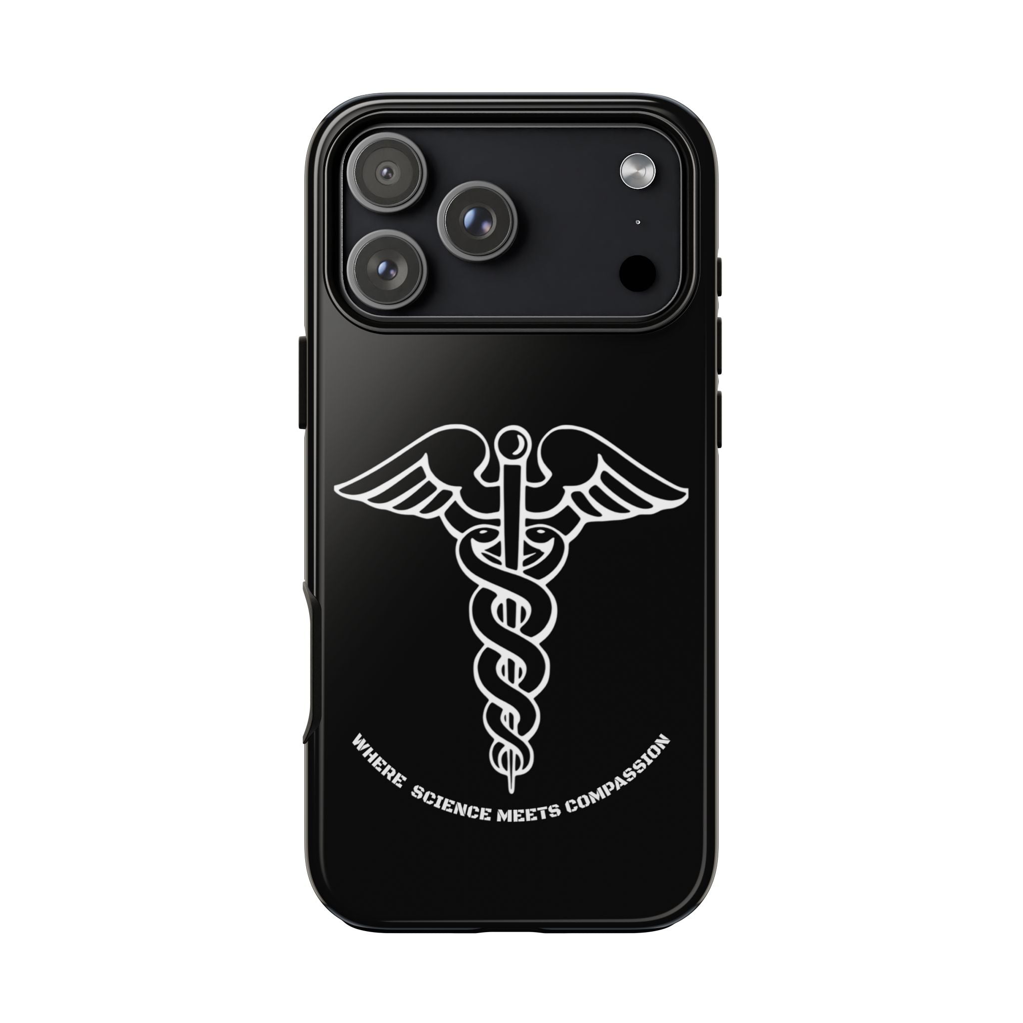 Medical Caduceus Phone Case — "Where Science Meets Compassion" Protective iPhone Cover
